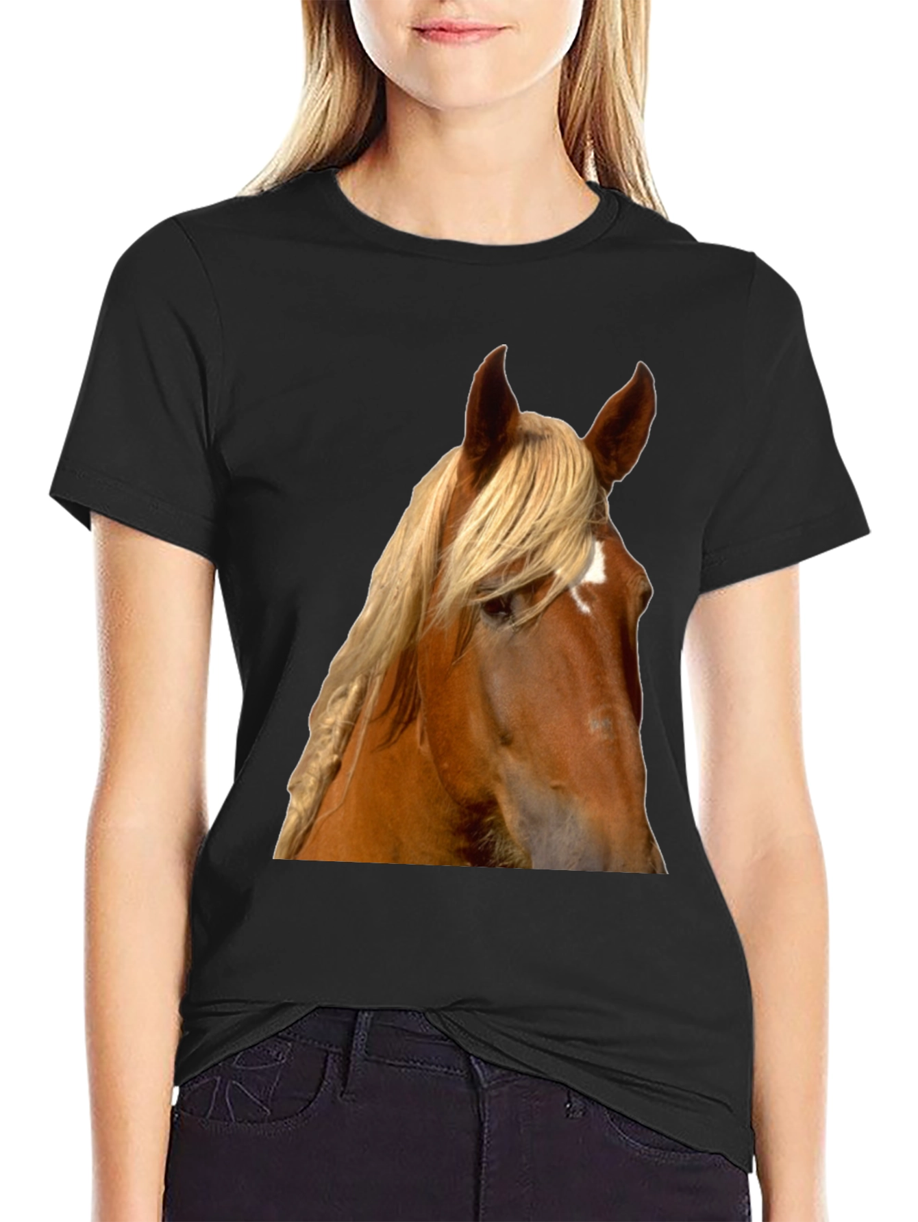 Horse Portrait T-Shirt - Equestrian Style