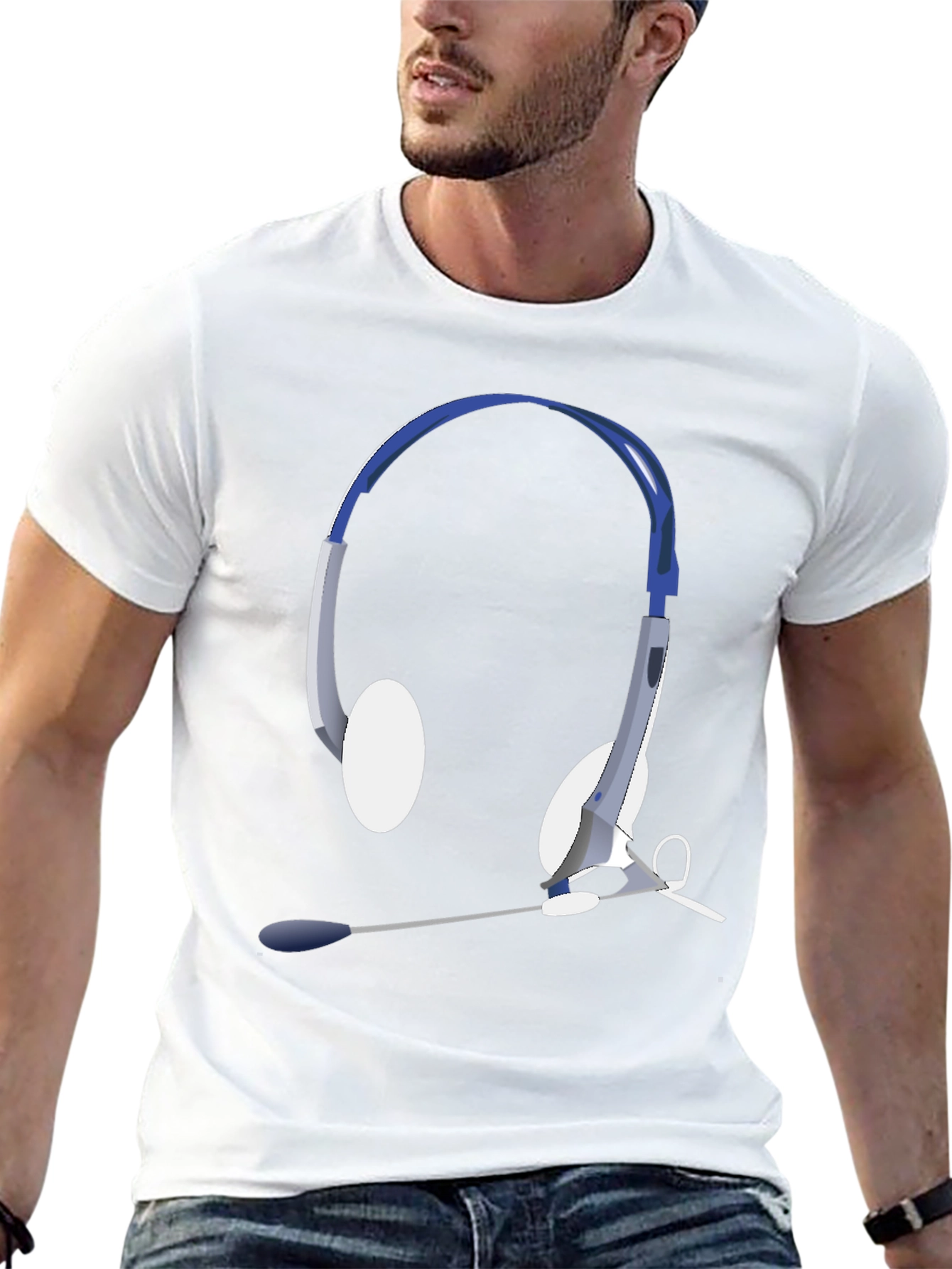 Headset T-Shirt - Gamer Style Black Tee