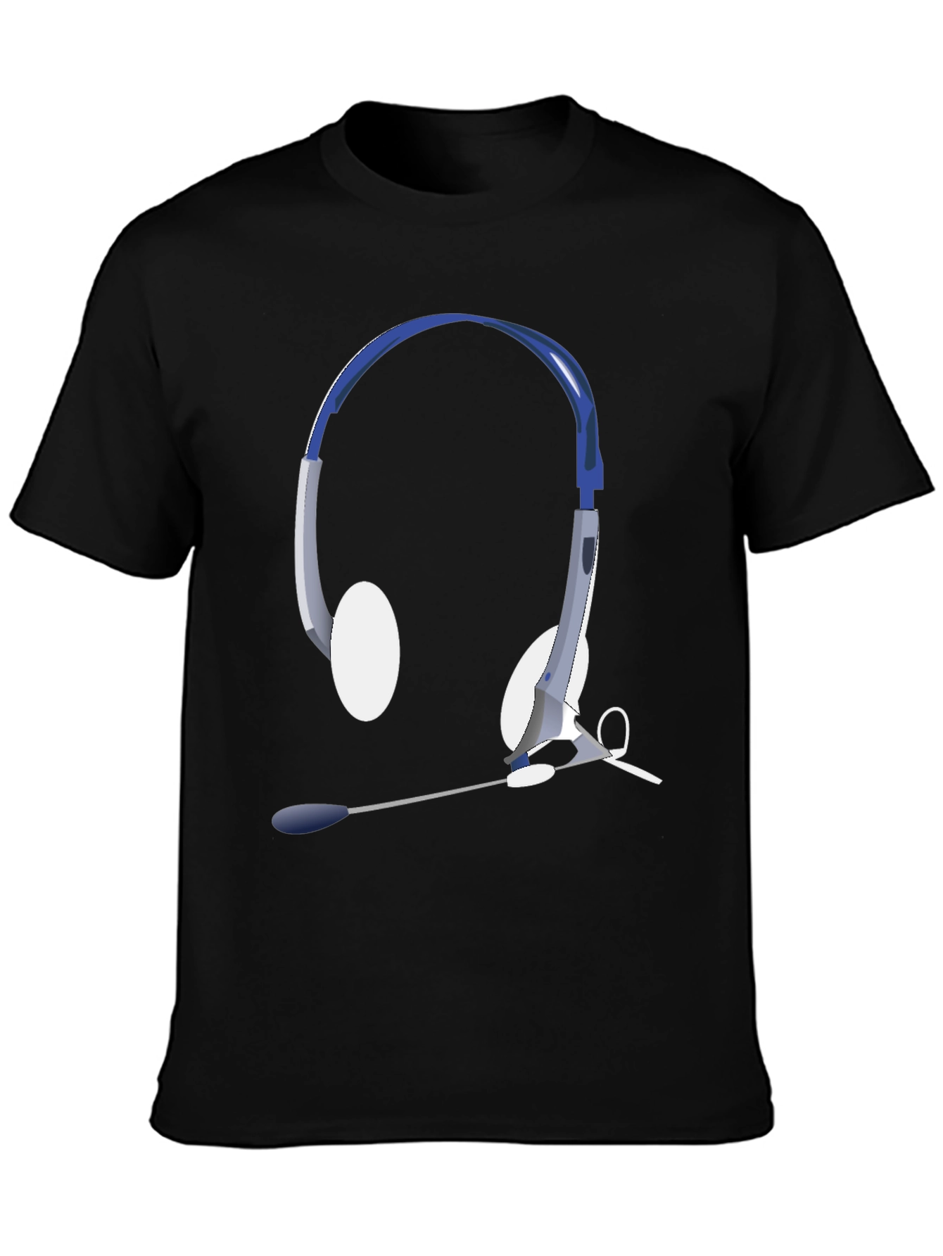 Headset T-Shirt - Gamer Style Black Tee