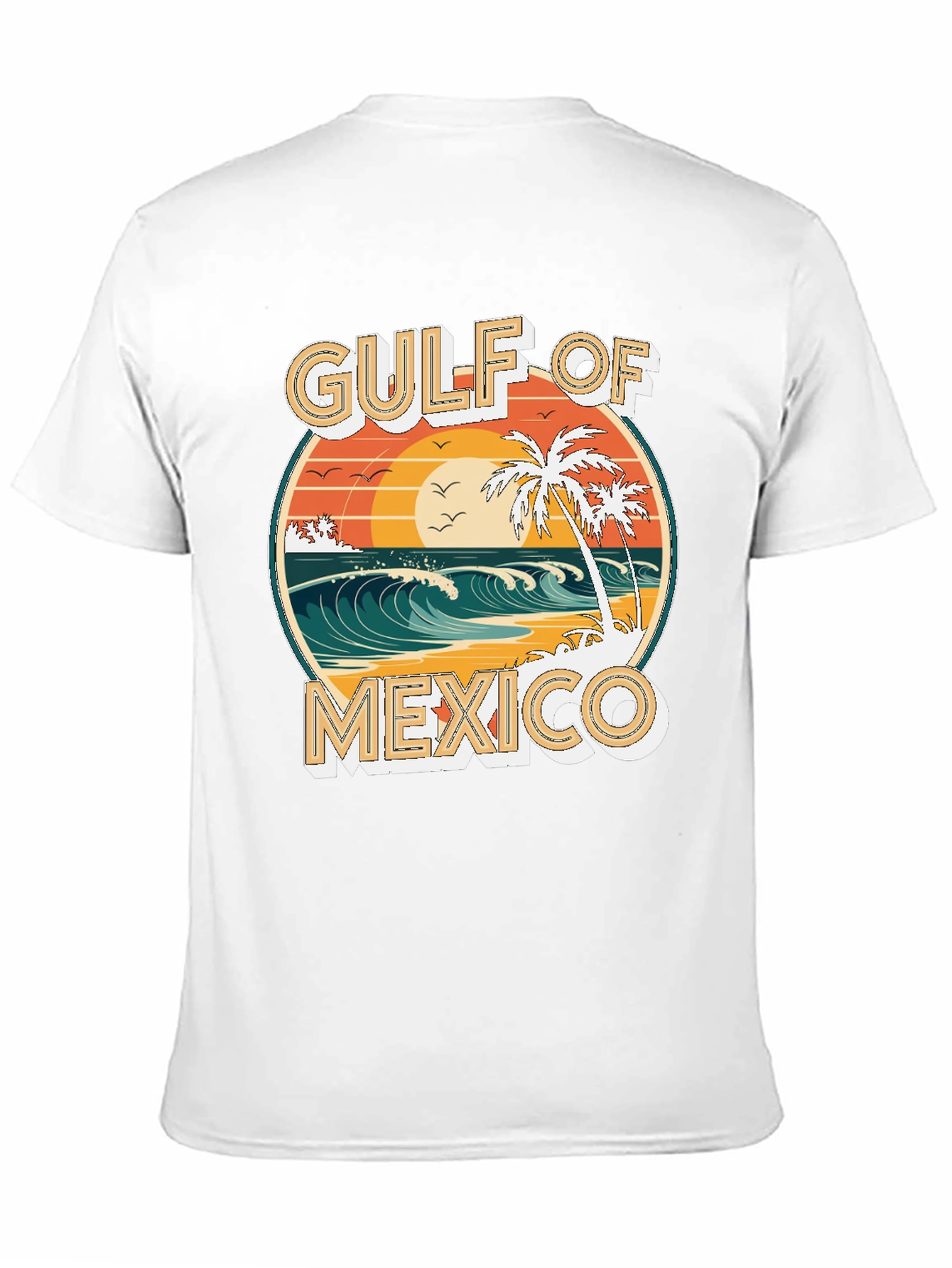 Gulf of Mexico Graphic T-Shirt Beach Scene Tee