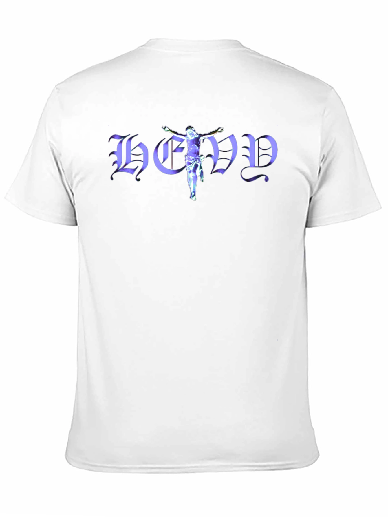 Jesus-Themed Graphic Print T-Shirt
