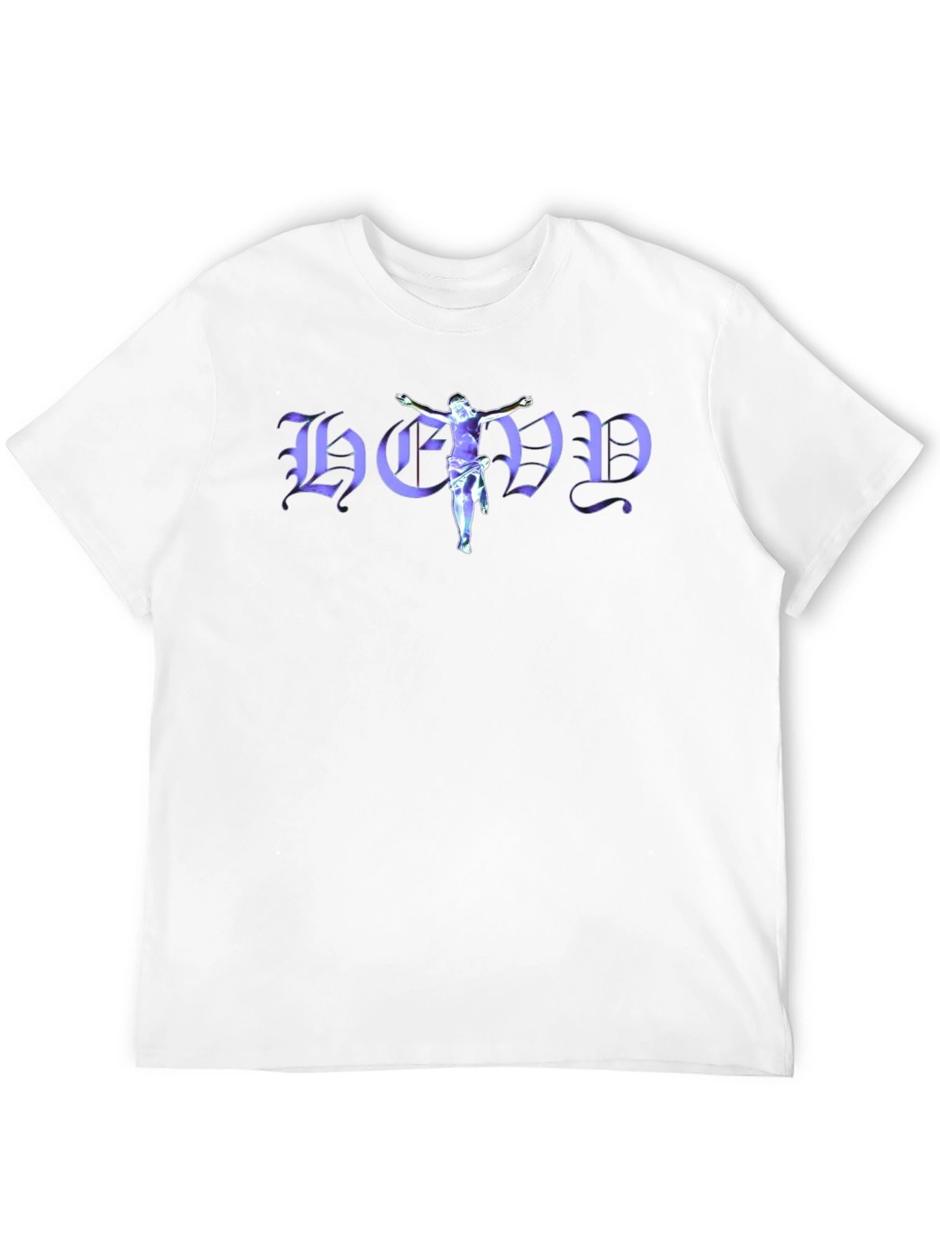 Jesus-Themed Graphic Print T-Shirt