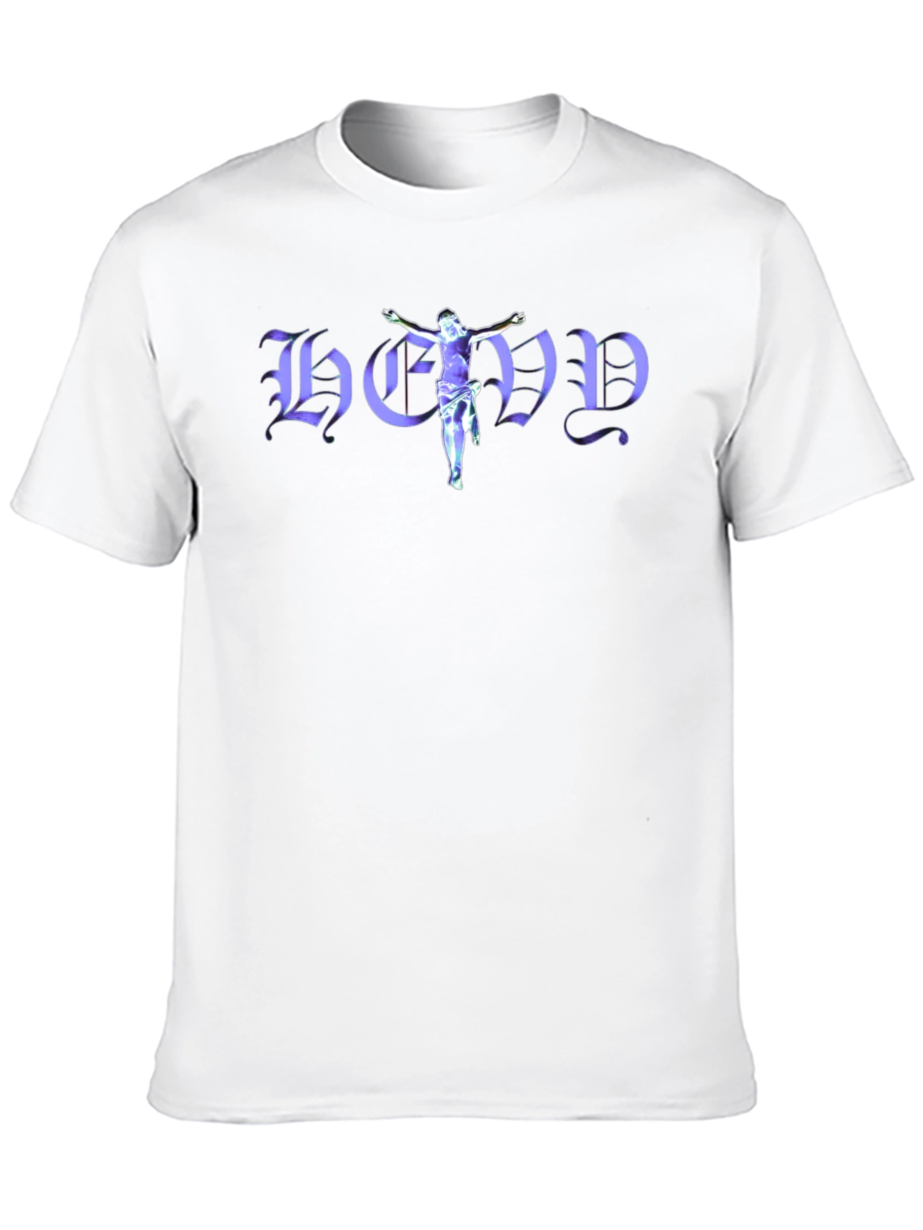 Jesus-Themed Graphic Print T-Shirt