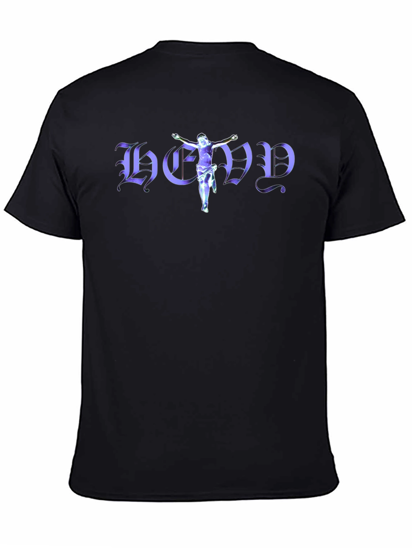 Jesus-Themed Graphic Print T-Shirt