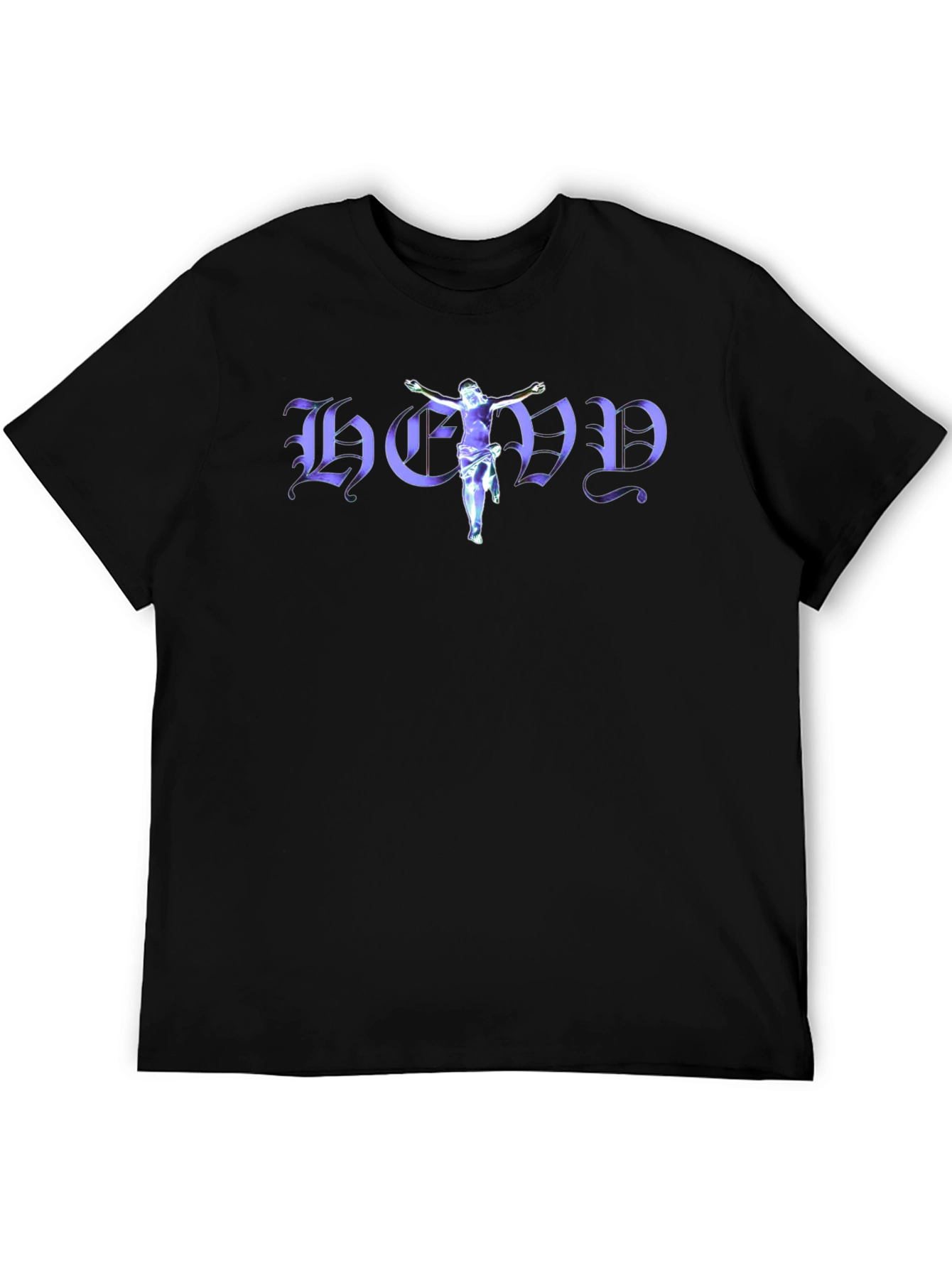 Jesus-Themed Graphic Print T-Shirt