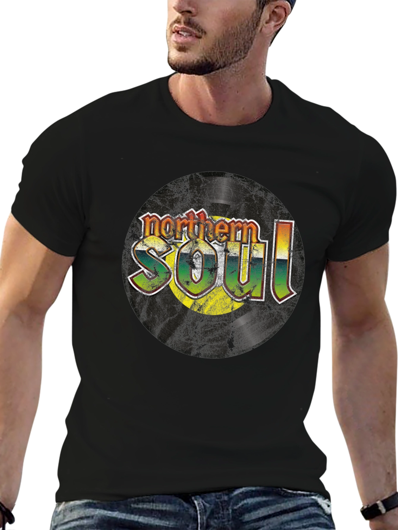 Northern Soul Graphic T-Shirt - Retro Vinyl Design