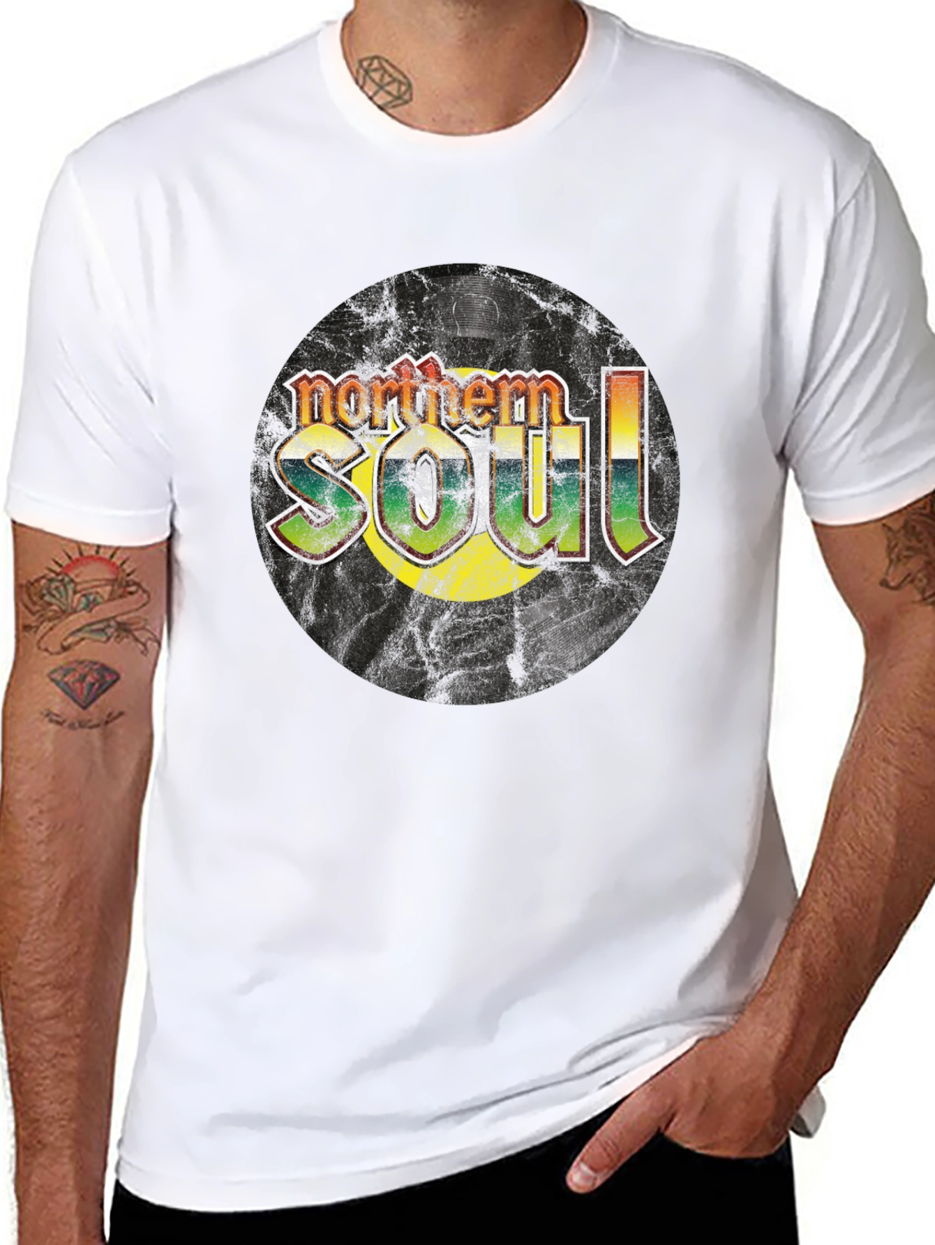 Northern Soul Graphic T-Shirt - Retro Vinyl Design