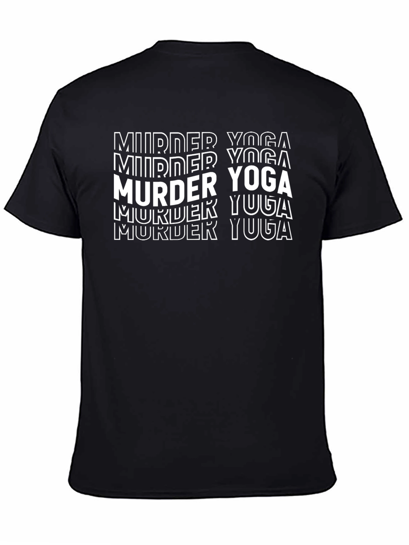 Murder Yoga Graphic T-Shirt - Black