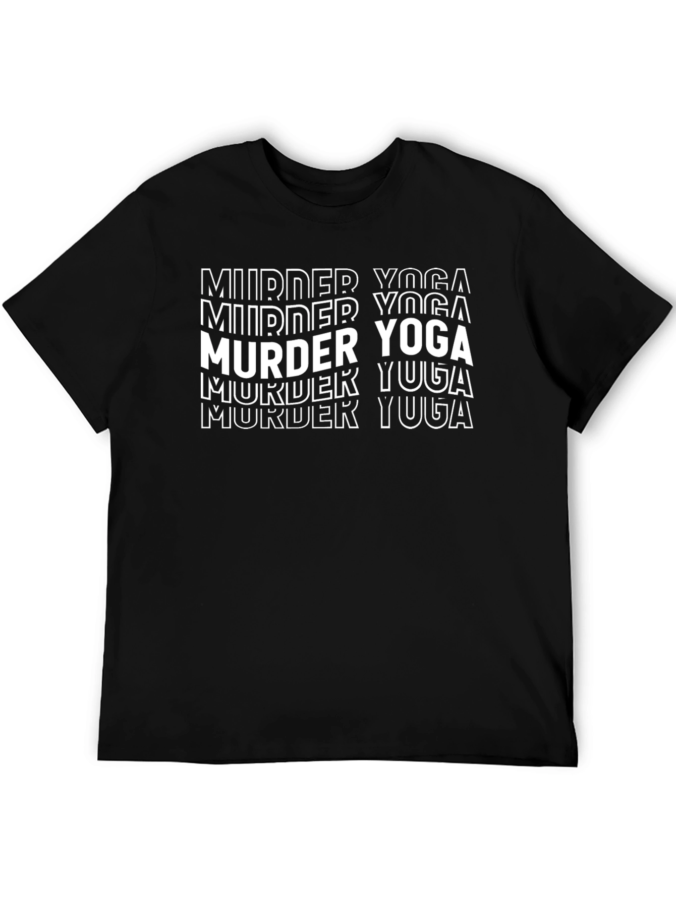 Murder Yoga Graphic T-Shirt - Black