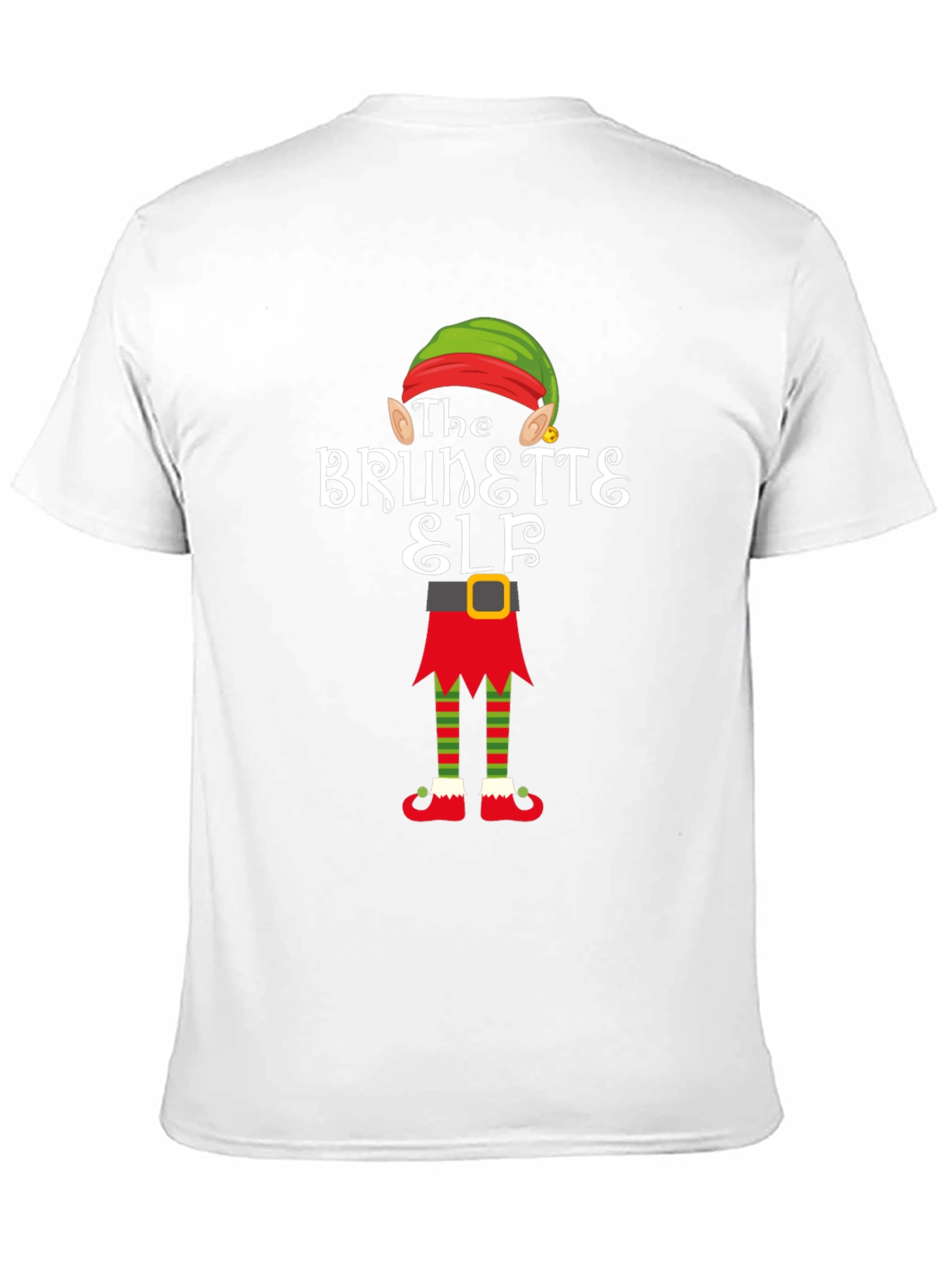 Brunette Elf Christmas T-Shirt