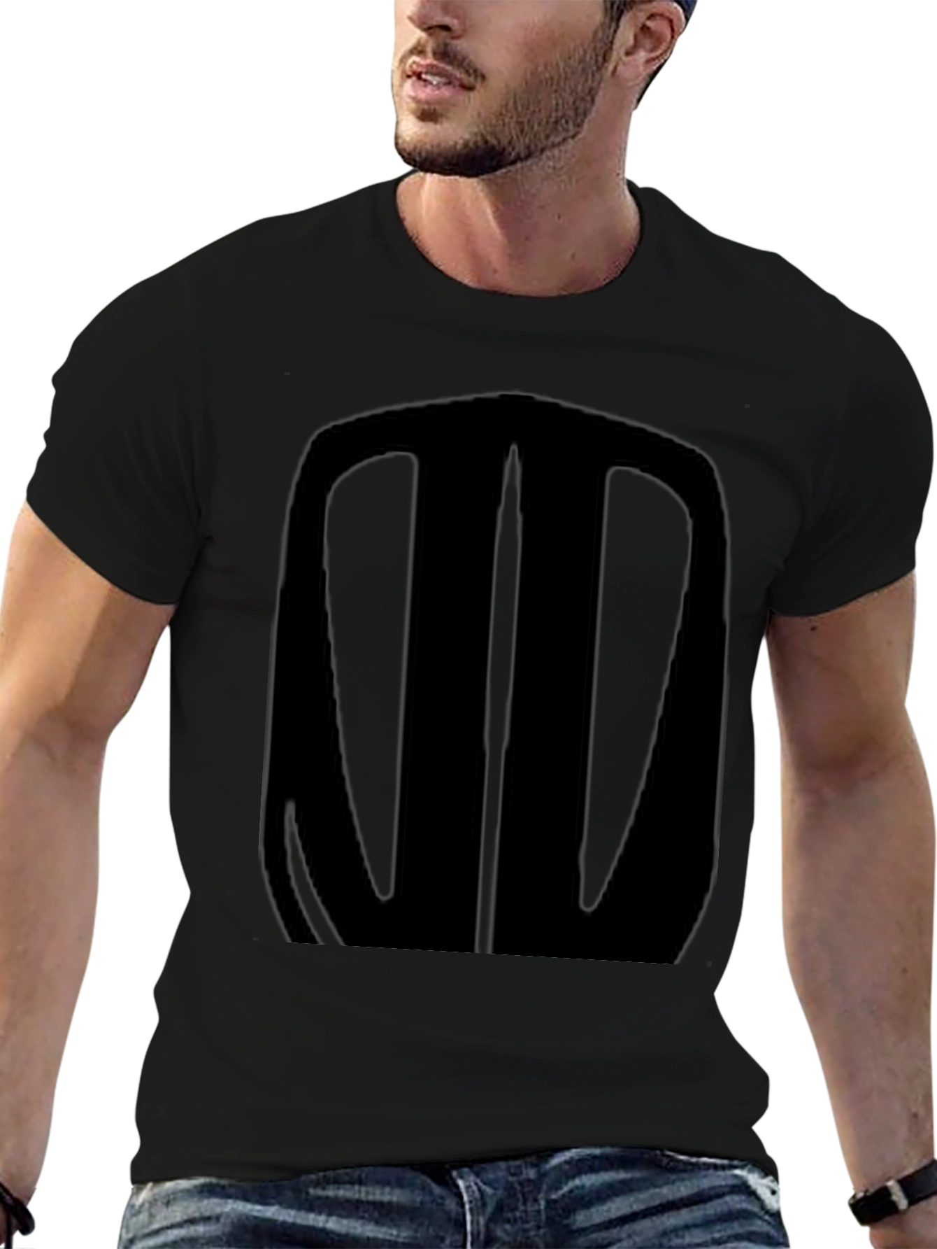 Bold Graphic Tee - Black Stylish Casual Comfort