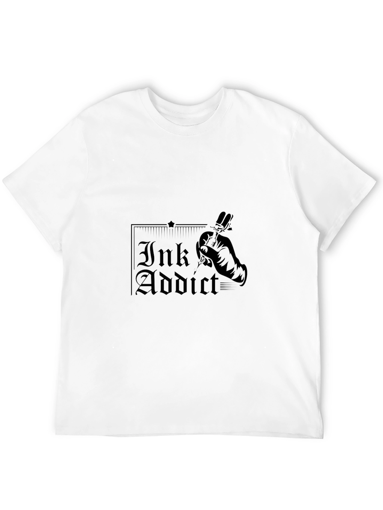 Ink Addict Tattoo T-Shirt - Black Graphic Tee