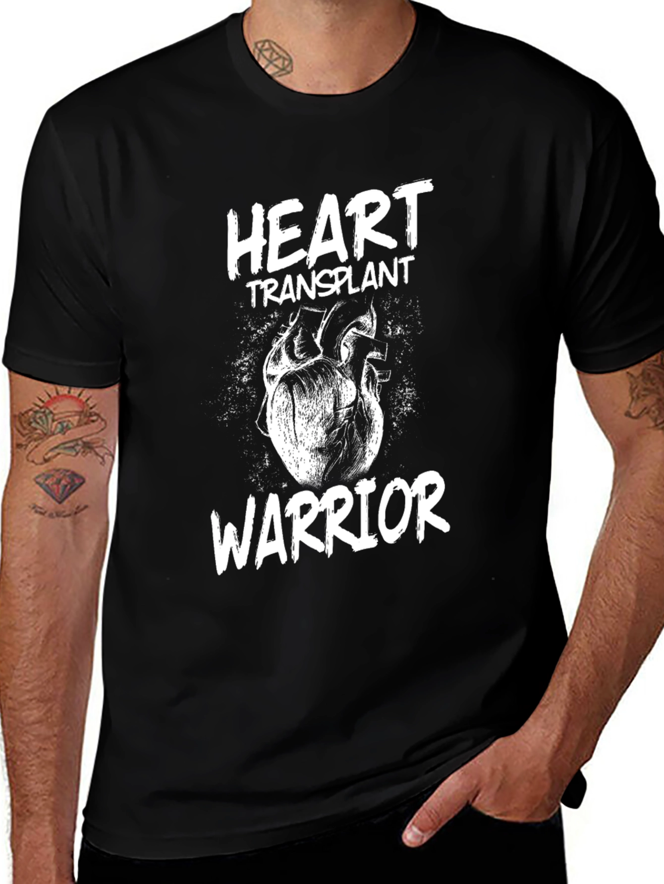 Heart Transplant Warrior Graphic T-Shirt