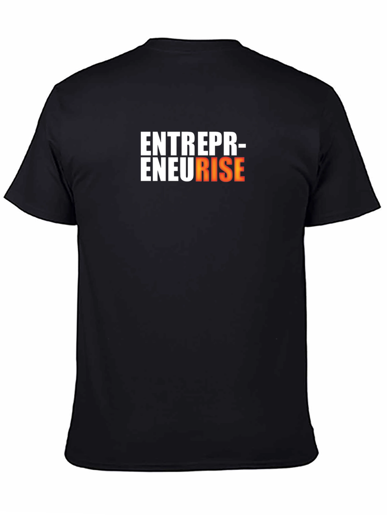 Entrepreneur Rise Black Cotton Graphic Tee