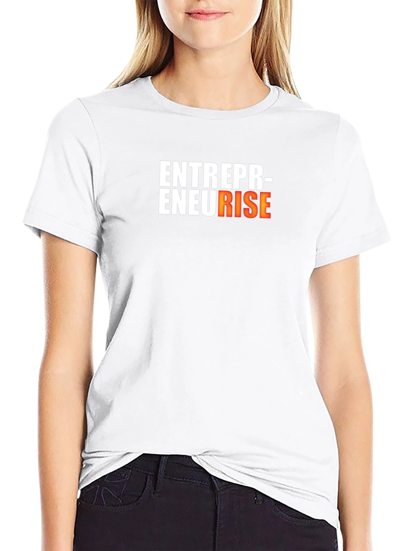Entrepreneur Rise Black Cotton Graphic Tee