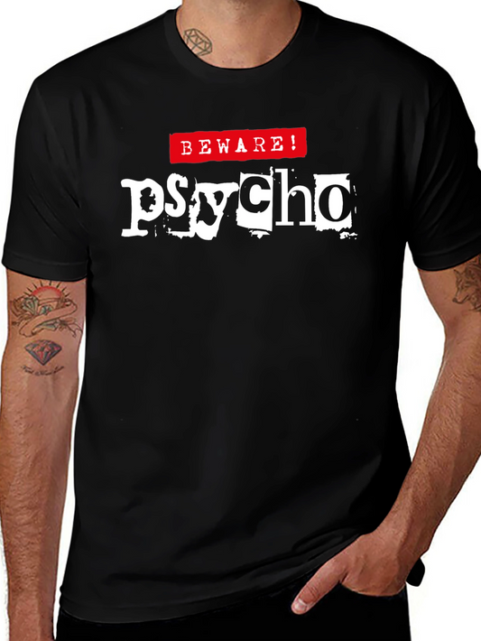 Beware! Psycho Graphic Novelty T-Shirt