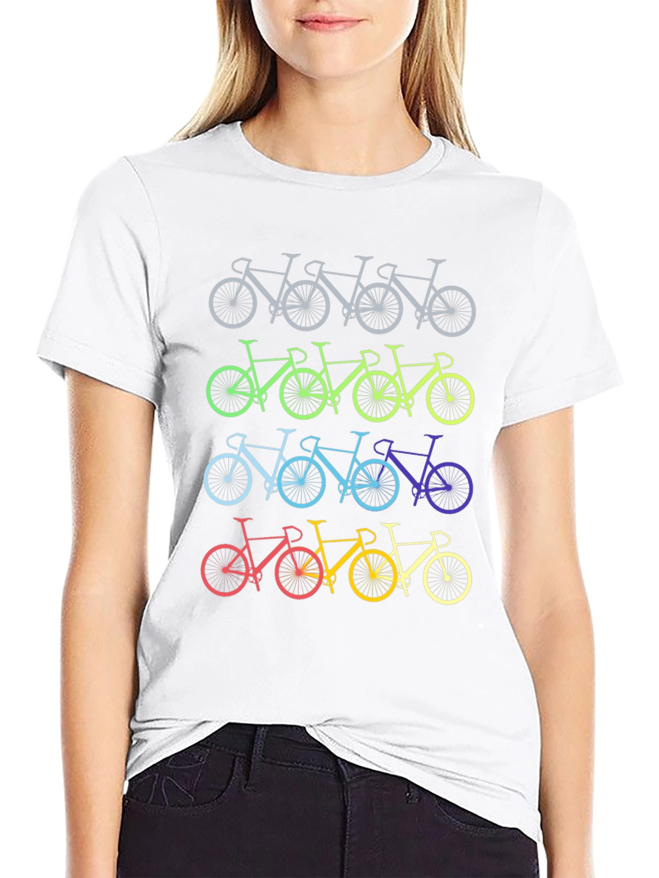 Rainbow Bicycle T-Shirt