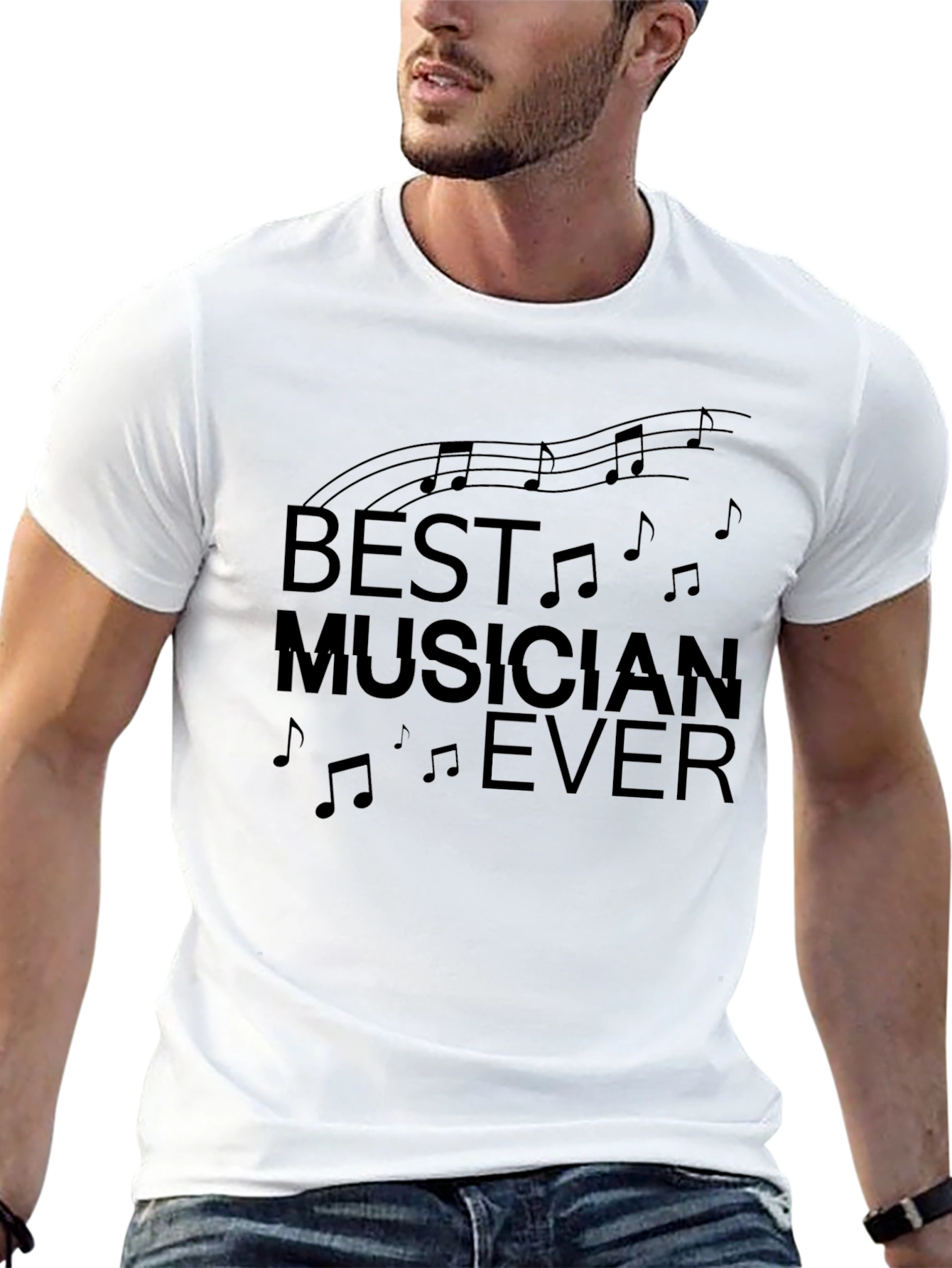 Best Musician Ever Graphic Print T-Shirt