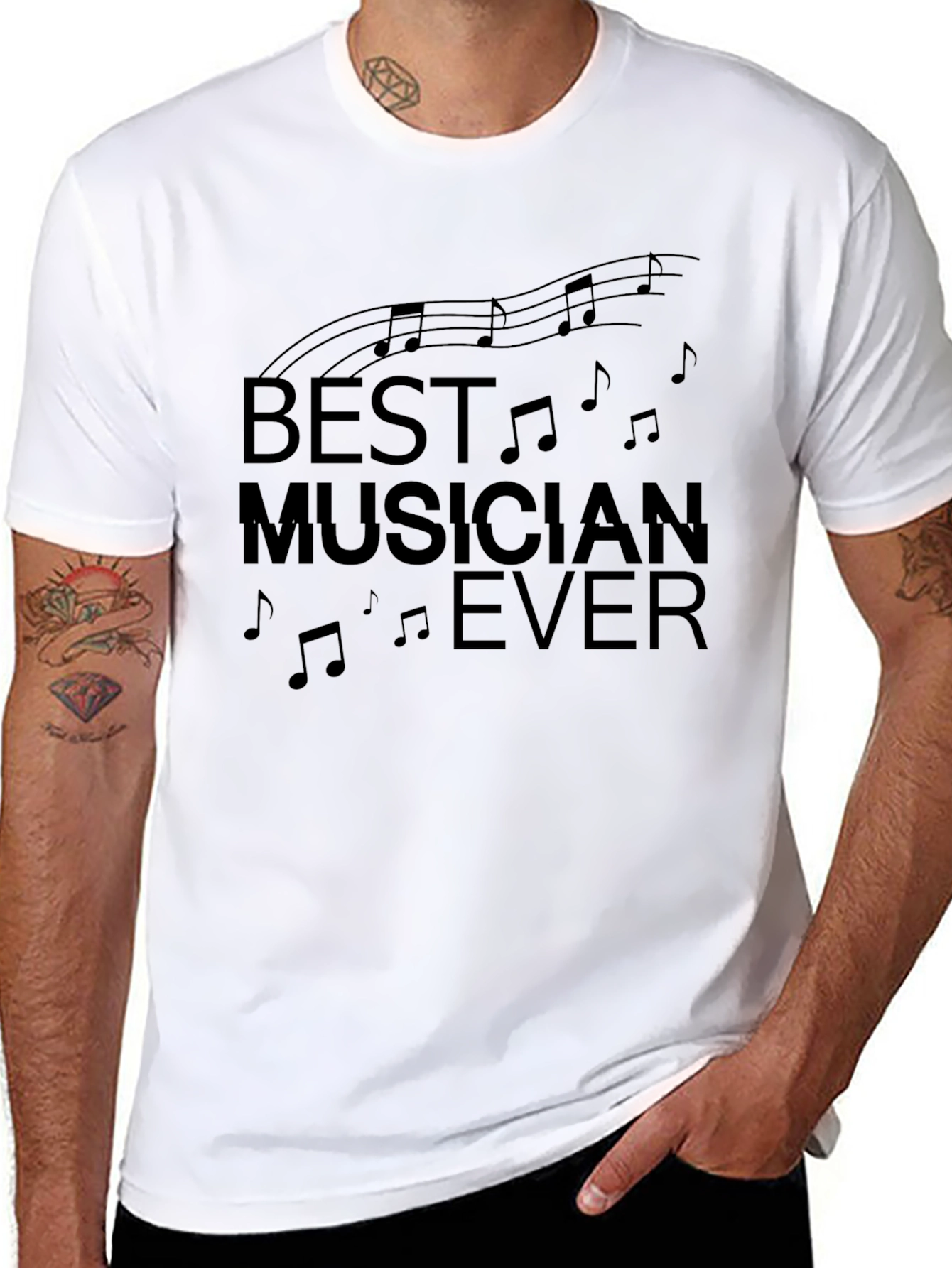 Best Musician Ever Graphic Print T-Shirt