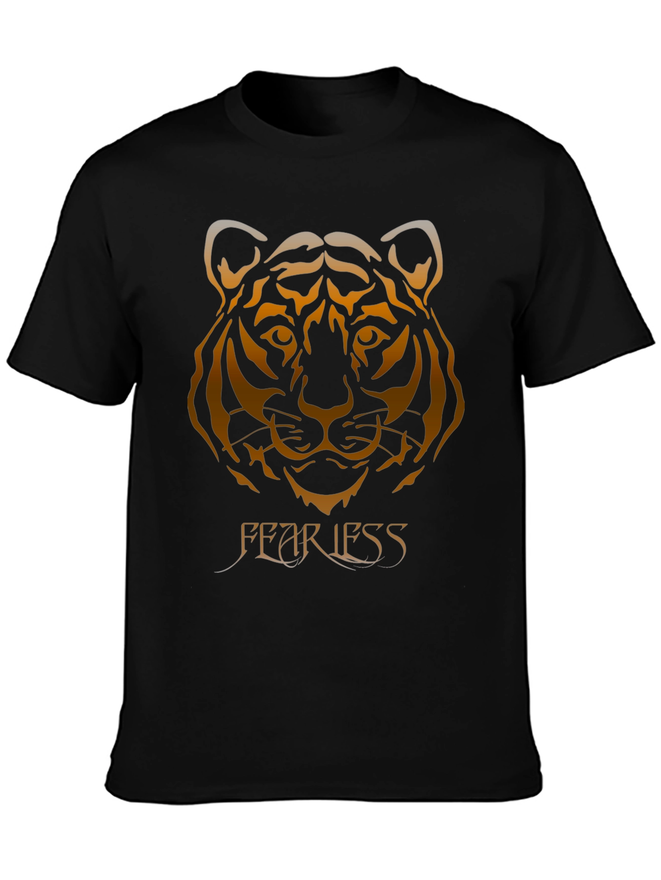Fearless Tiger Graphic Tee - Black