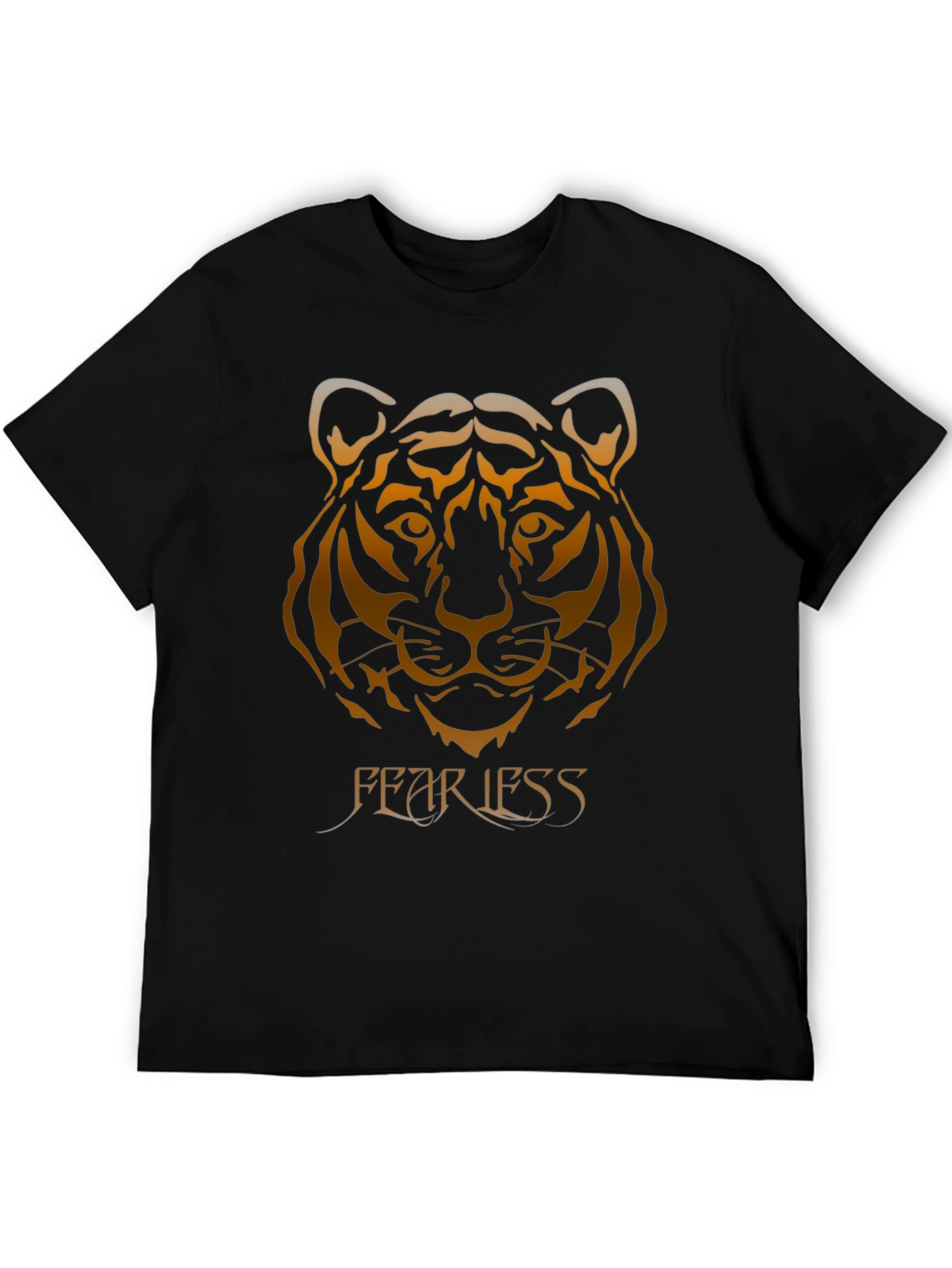 Fearless Tiger Graphic Tee - Black
