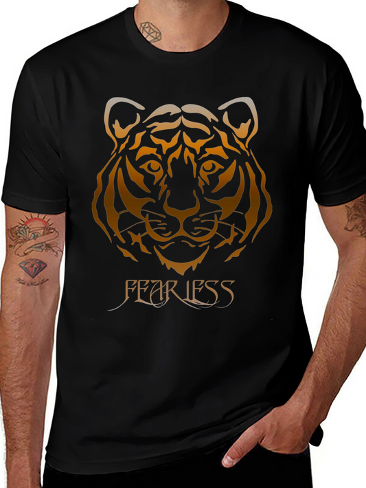 Fearless Tiger Graphic Tee - Black