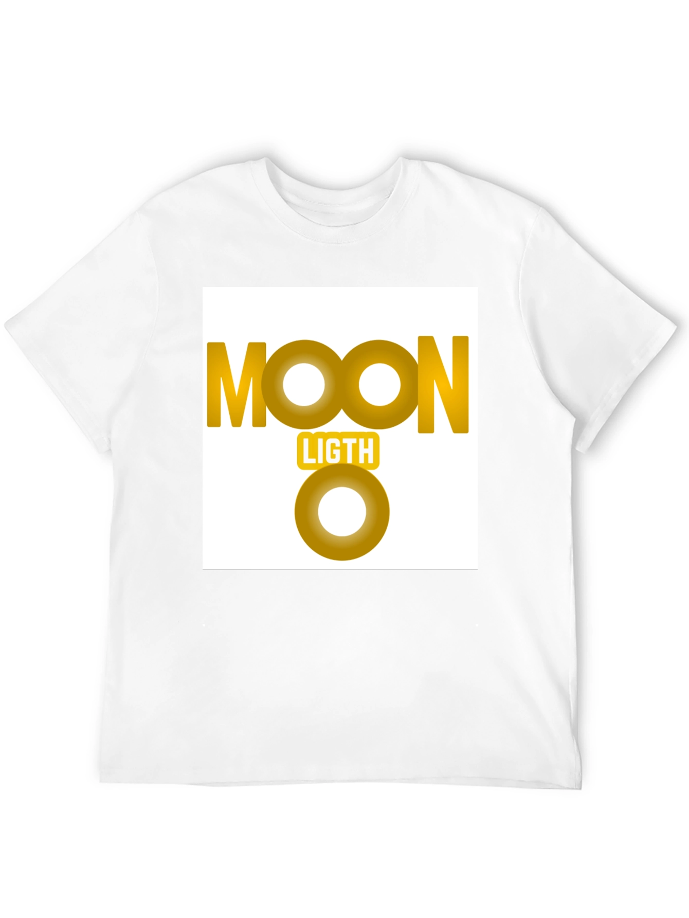 Moonlight Graphic Tee - Black Cotton Casual