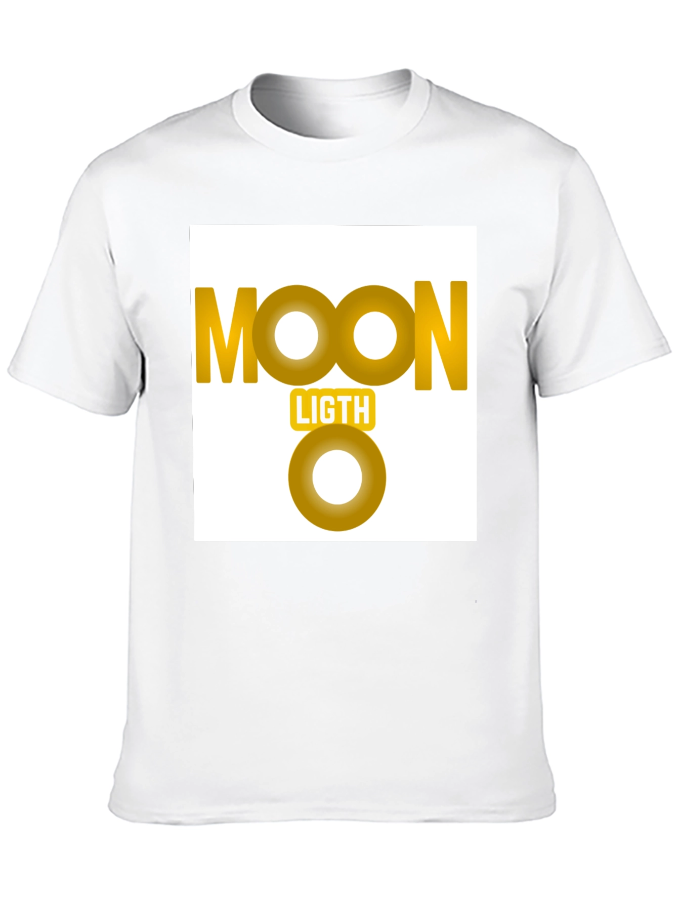 Moonlight Graphic Tee - Black Cotton Casual