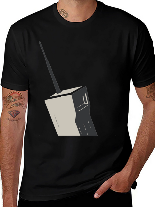 Retro Walkie Talkie Graphic Tee - Vintage Style