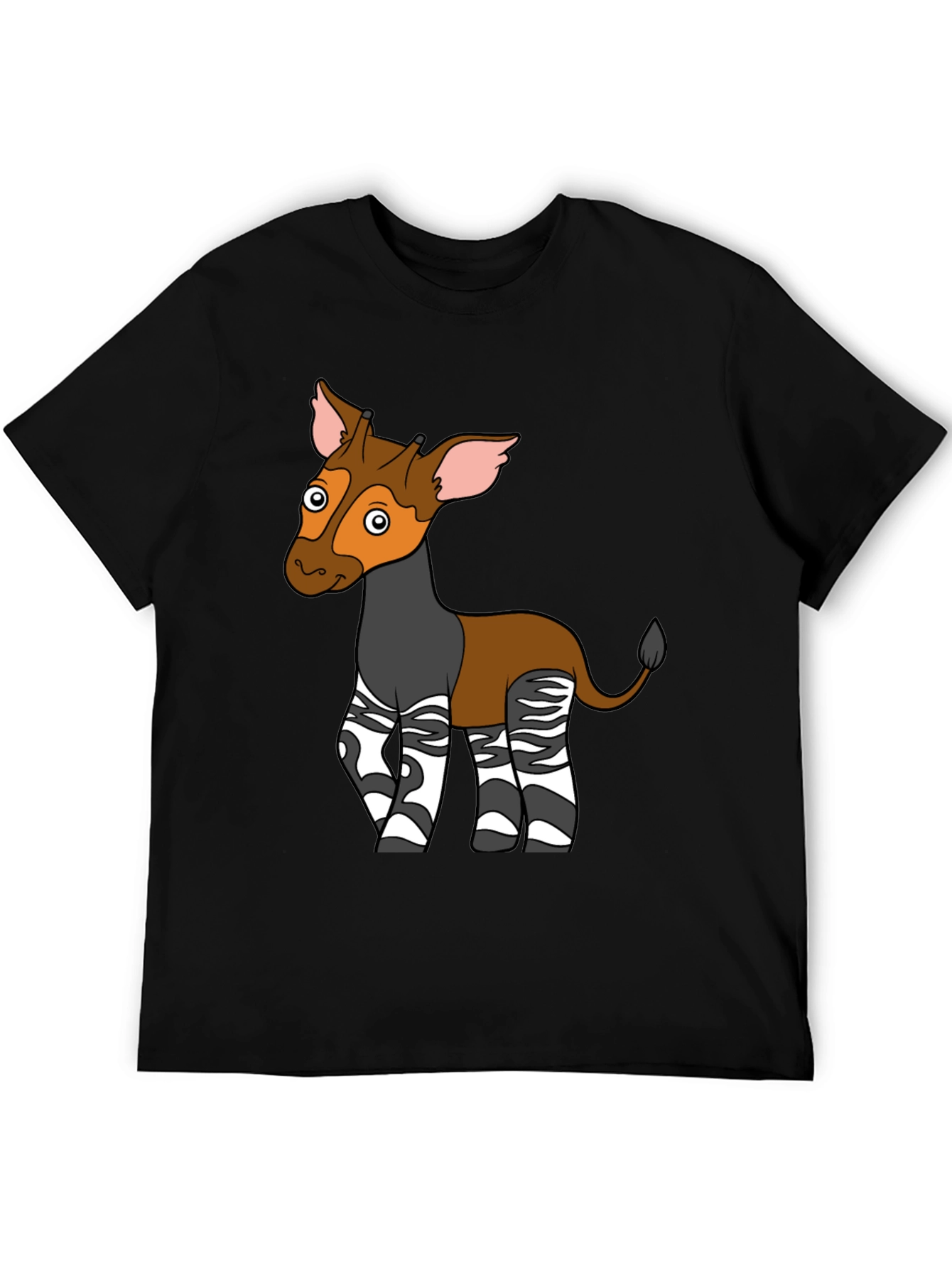 Okapi Cartoon T-Shirt - Unique Animal Graphic Tee