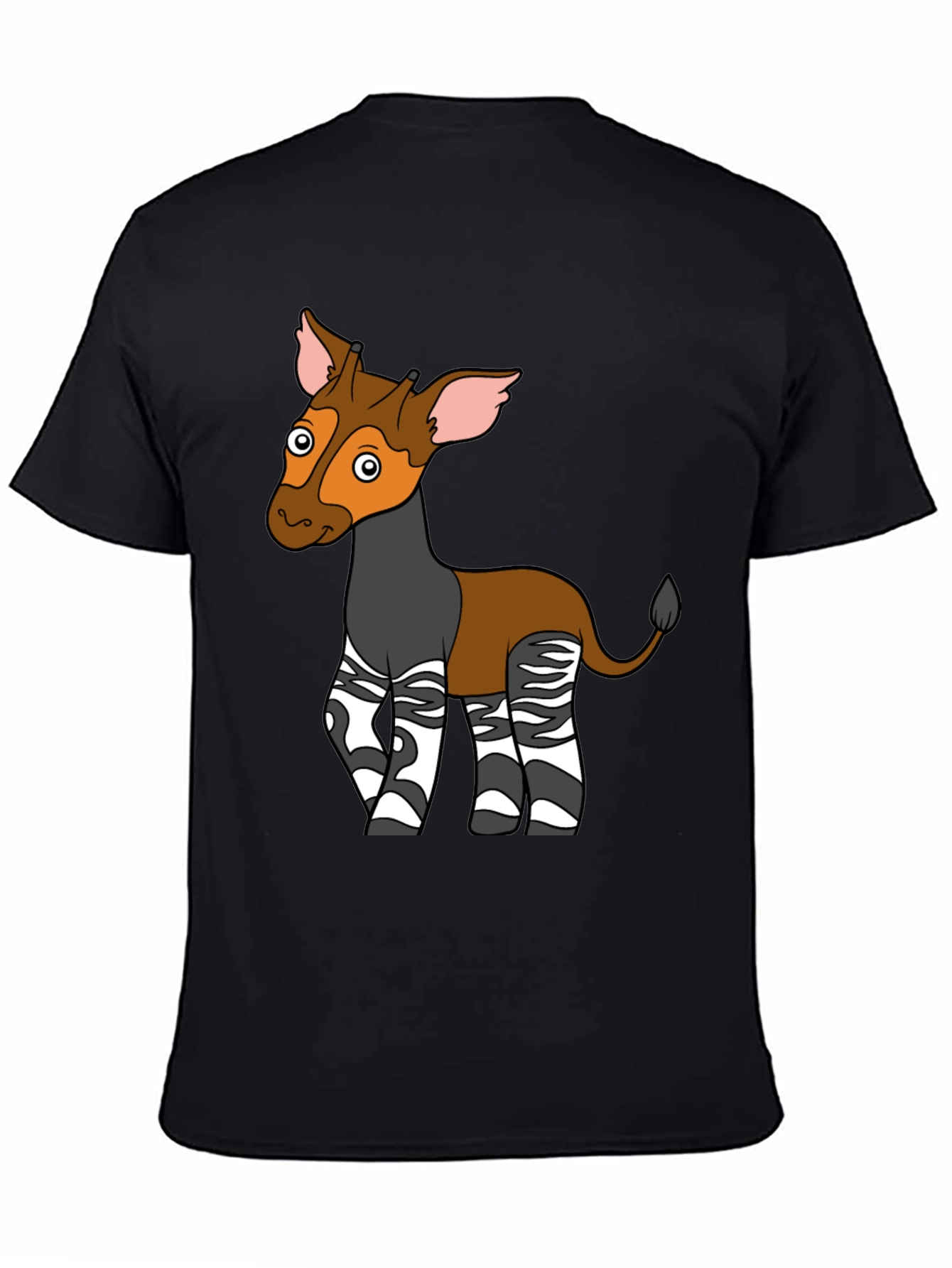 Okapi Cartoon T-Shirt - Unique Animal Graphic Tee