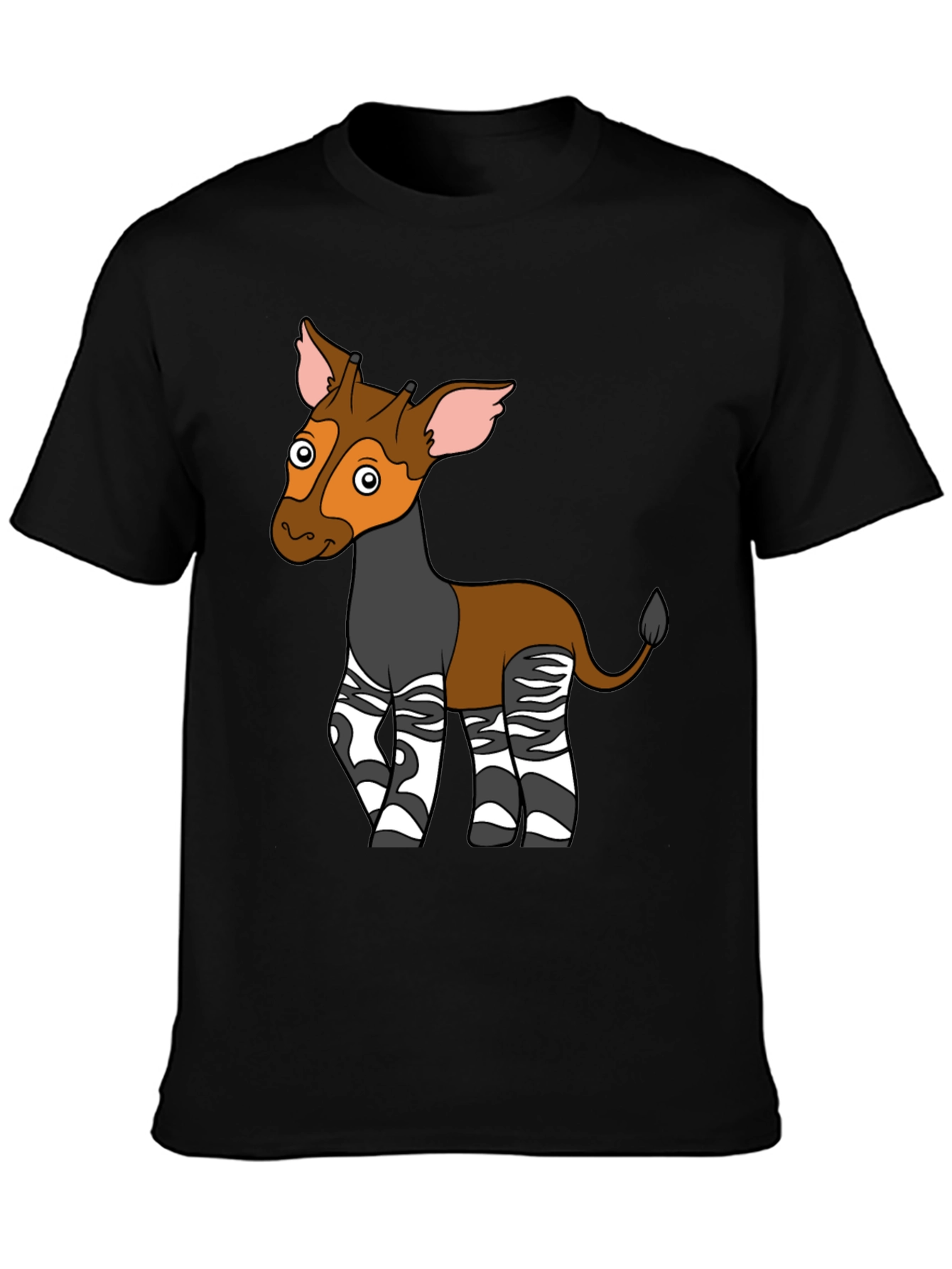 Okapi Cartoon T-Shirt - Unique Animal Graphic Tee