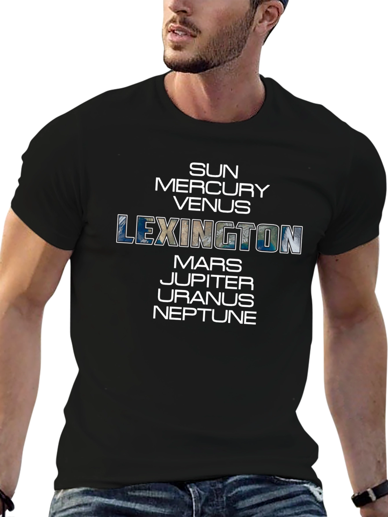 Lexington Solar System Graphic Tee - Black