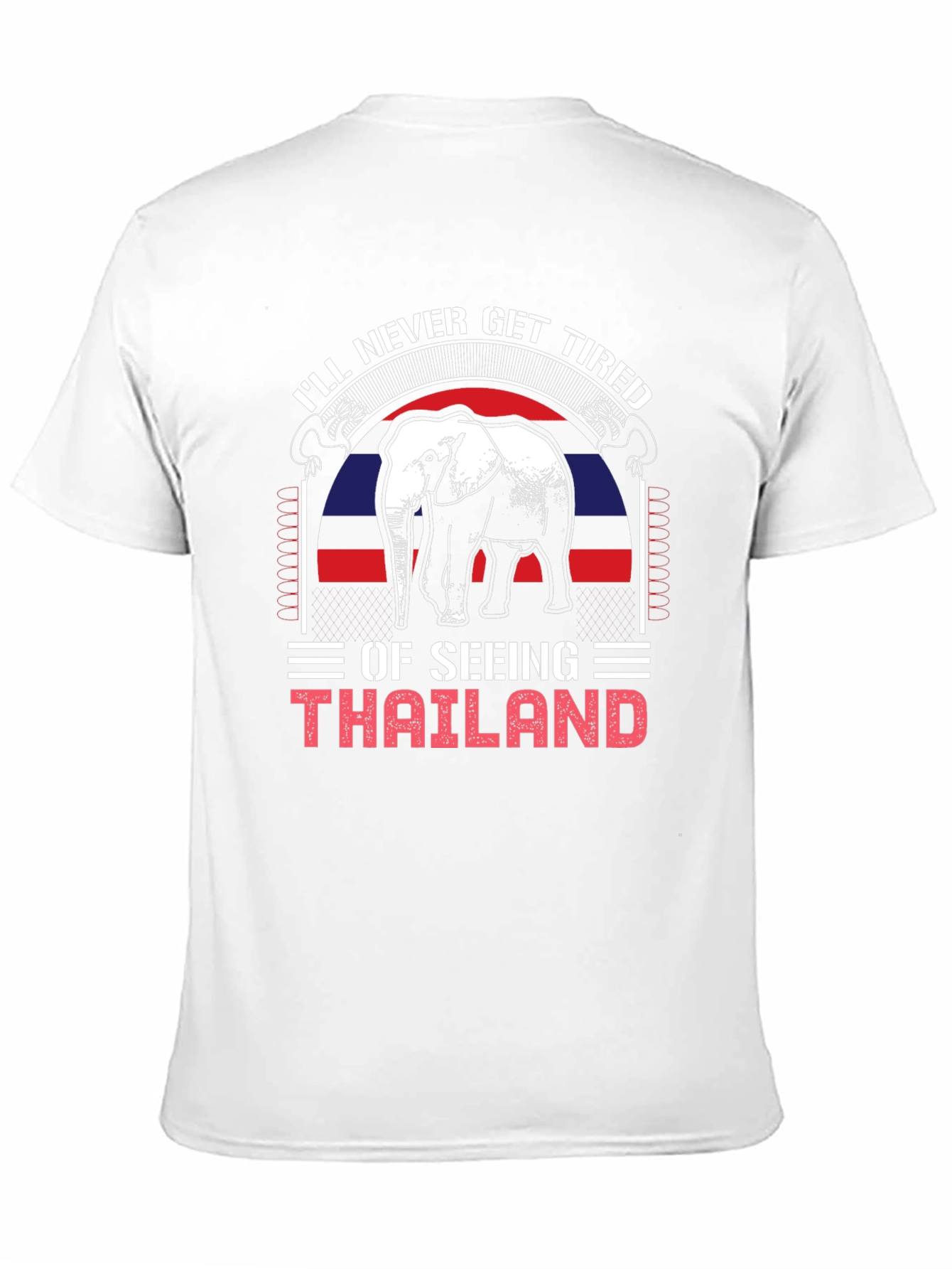 Thailand Elephant Graphic Tee - Never Get Tired