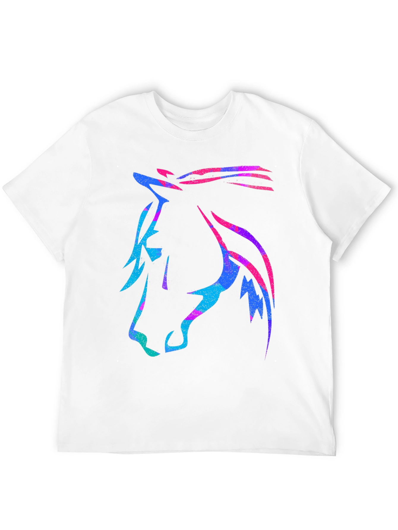 Neon Horse Graphic Tee - Stylish Casual Wear