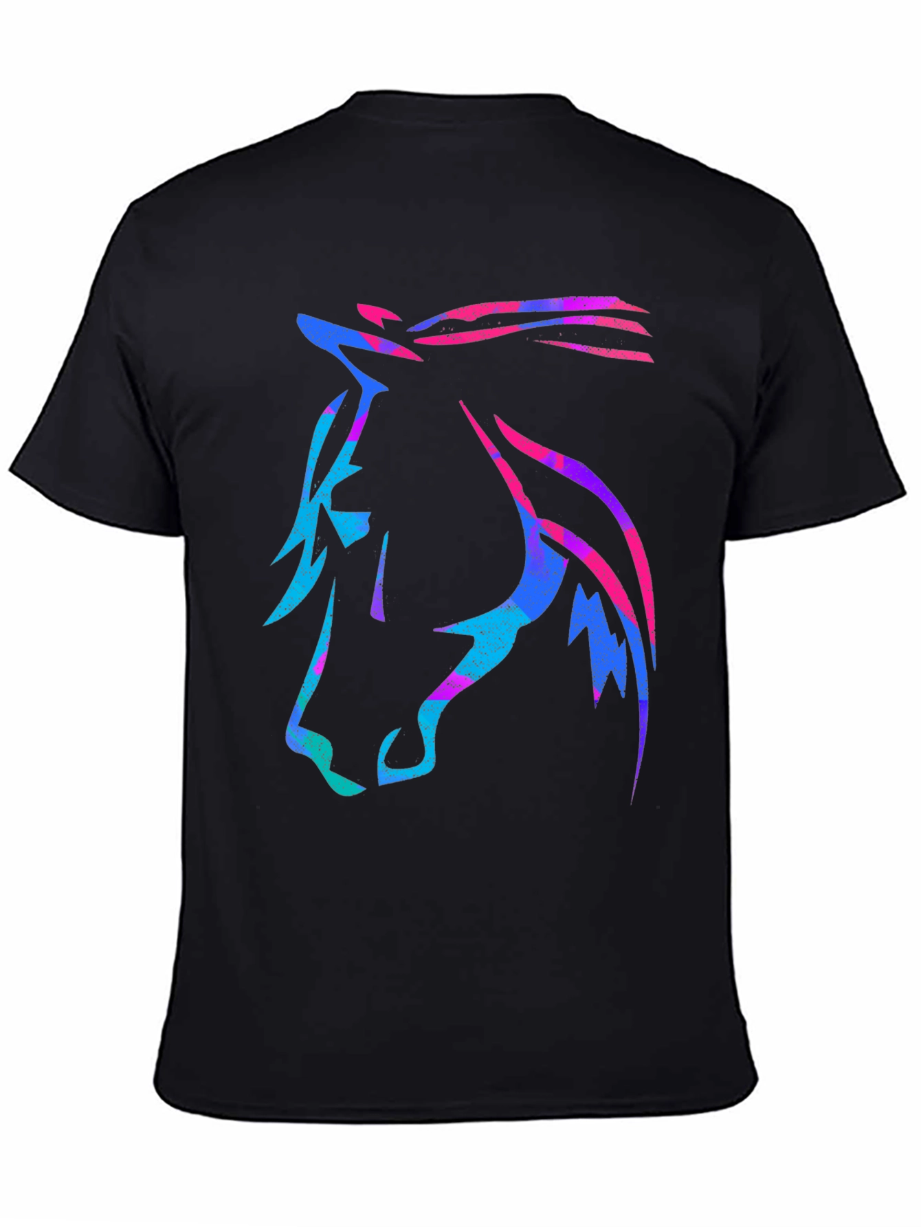 Neon Horse Graphic Tee - Stylish Casual Wear