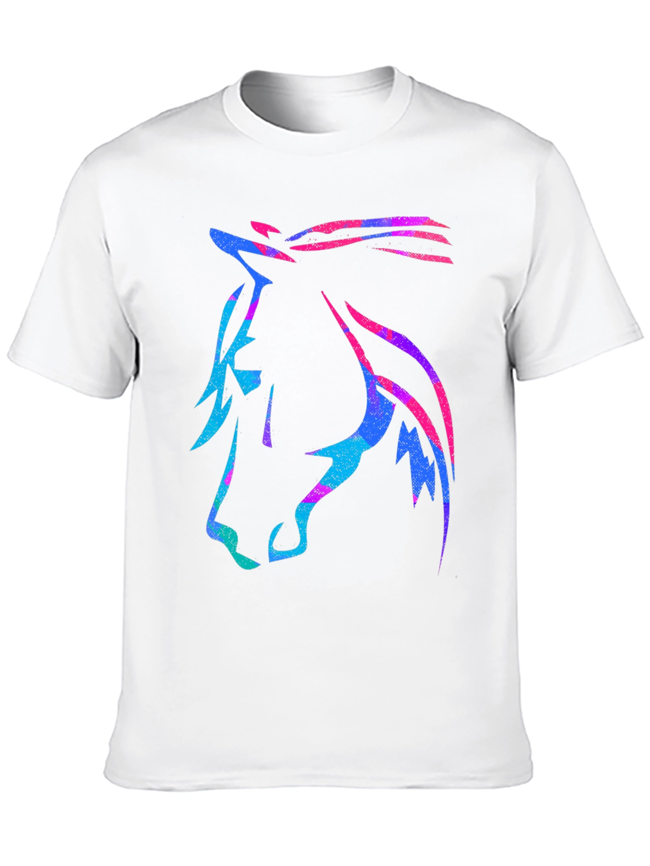 Neon Horse Graphic Tee - Stylish Casual Wear