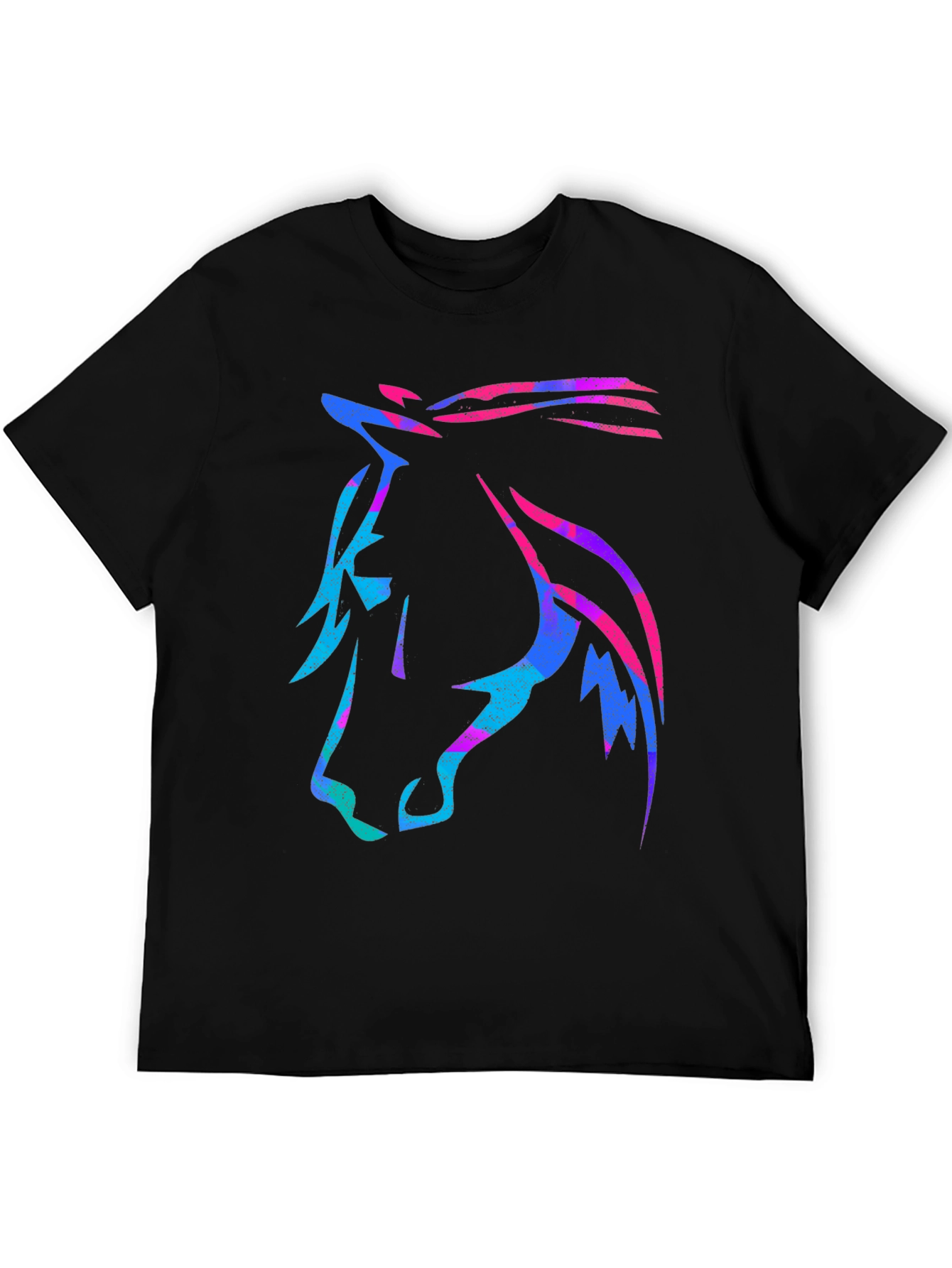 Neon Horse Graphic Tee - Stylish Casual Wear