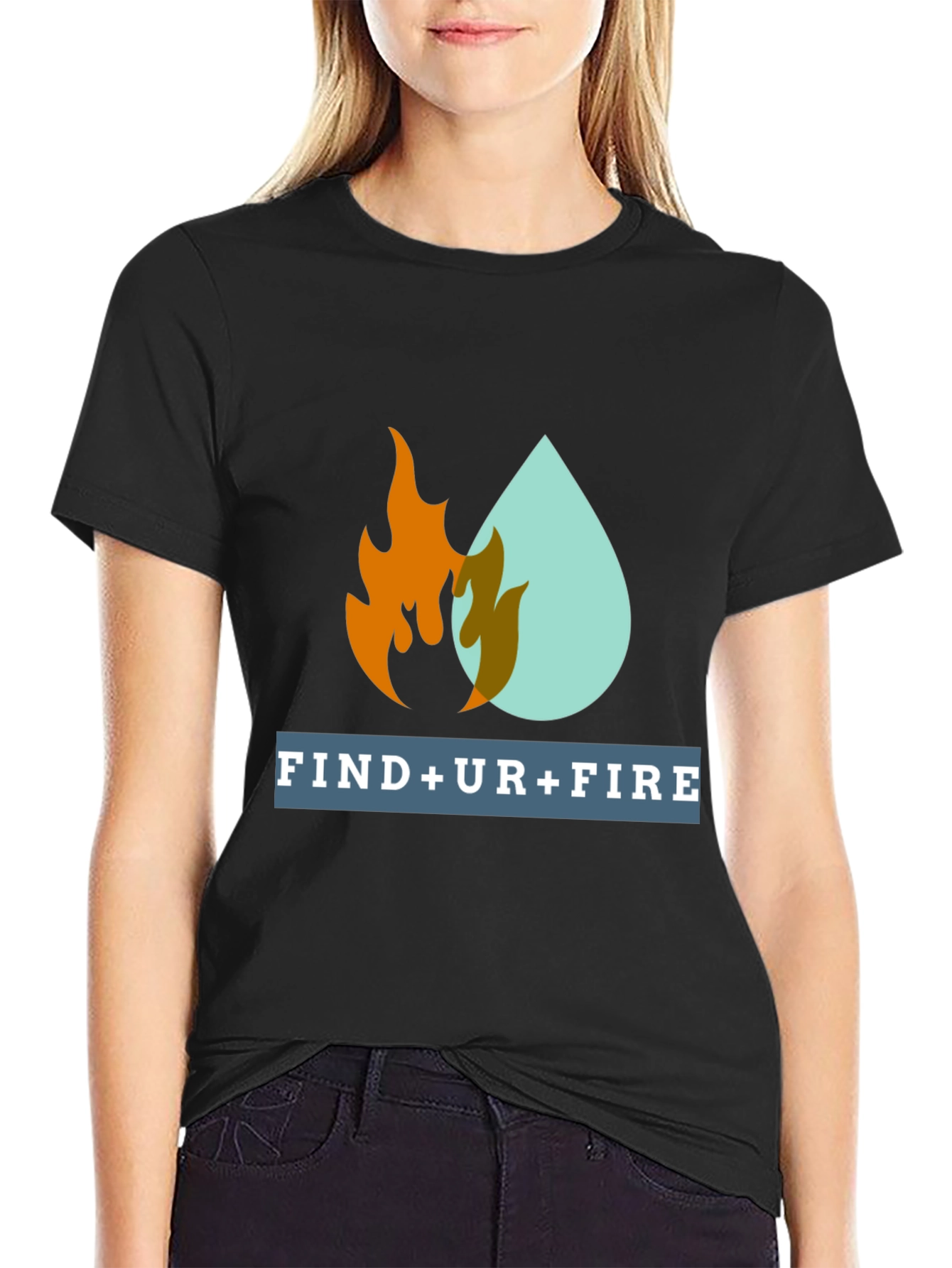 Find Your Fire Graphic Tee - Motivational Design