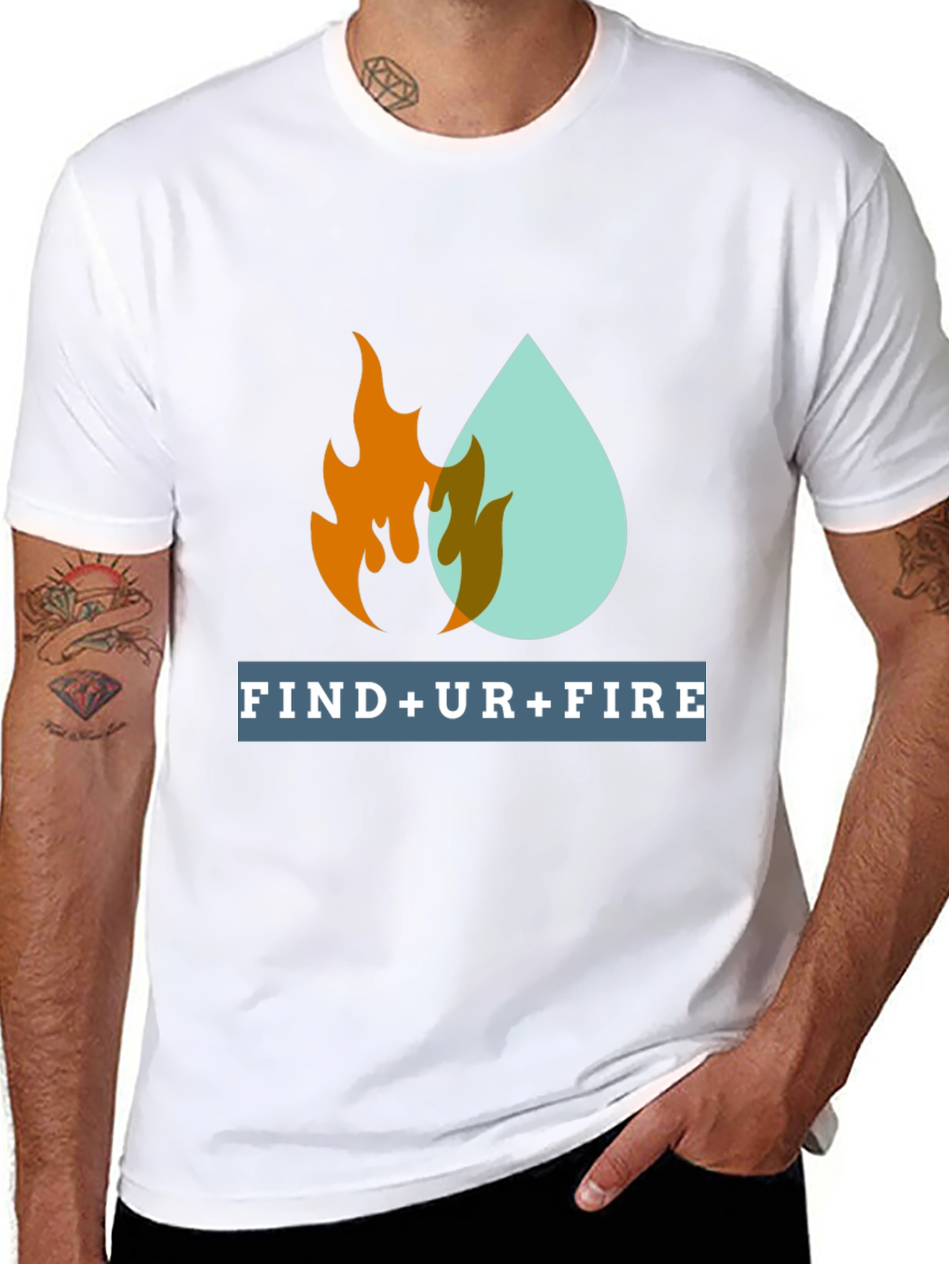 Find Your Fire Graphic Tee - Motivational Design