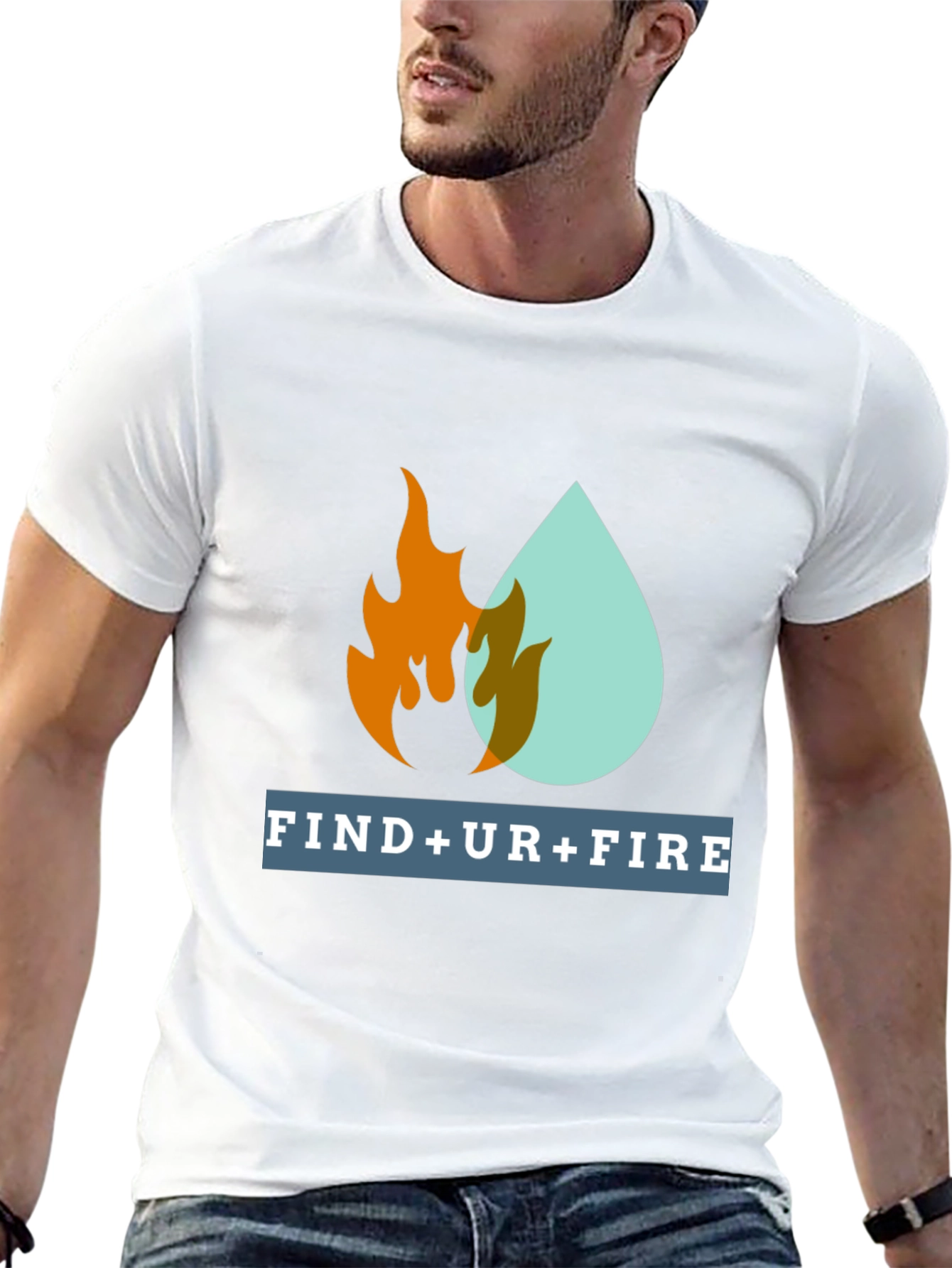 Find Your Fire Graphic Tee - Motivational Design