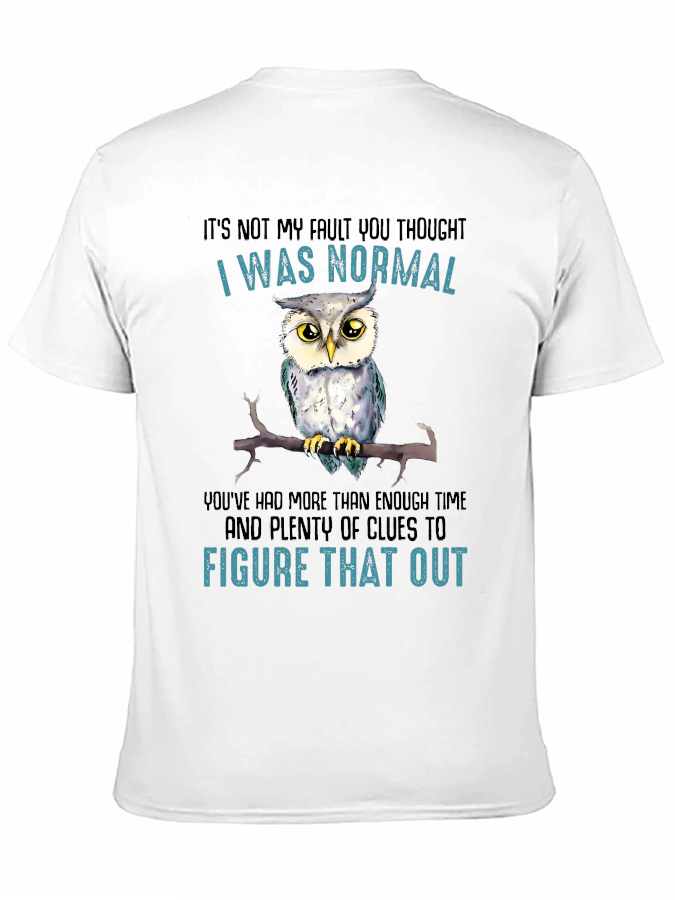 Its Not My Fault Owl T-Shirt