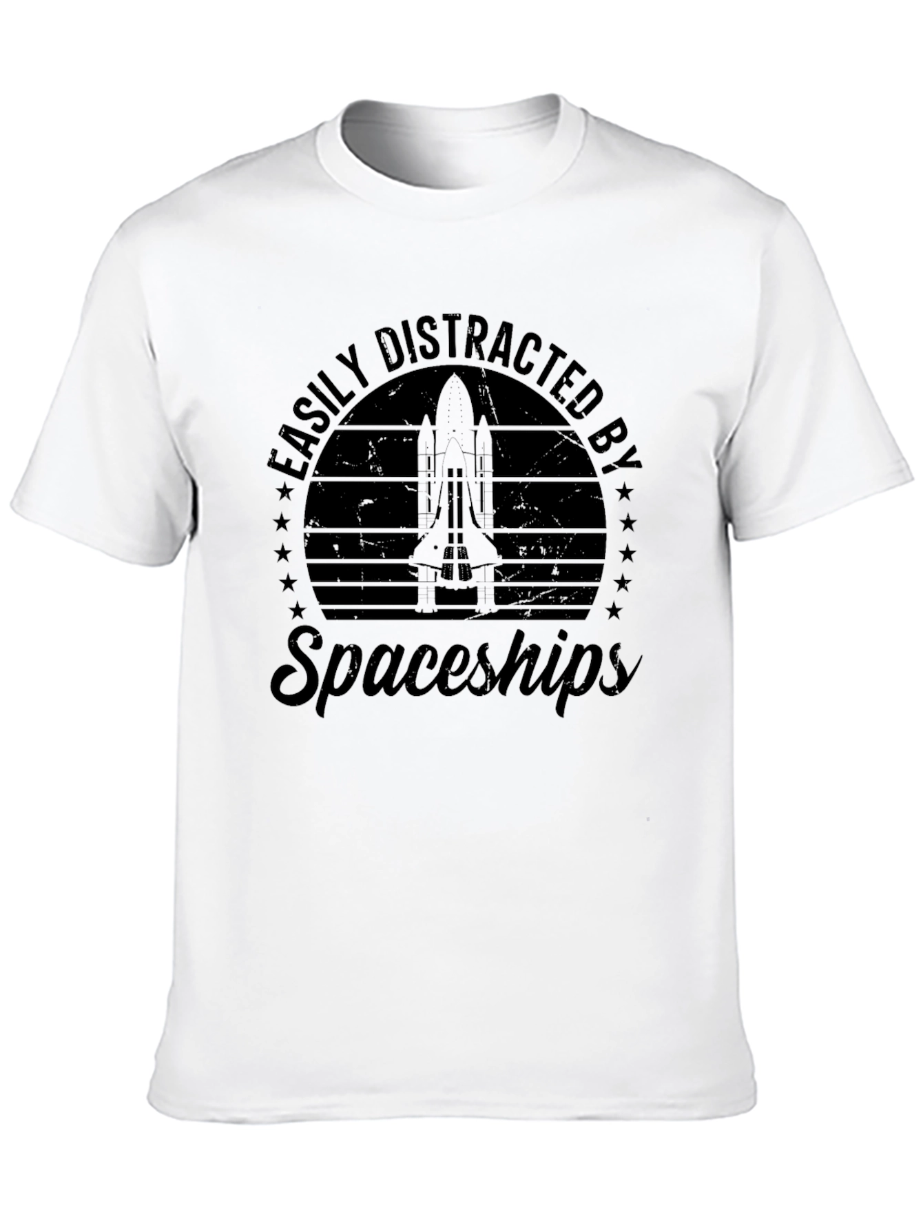 Easily Distracted by Spaceships Graphic Tee