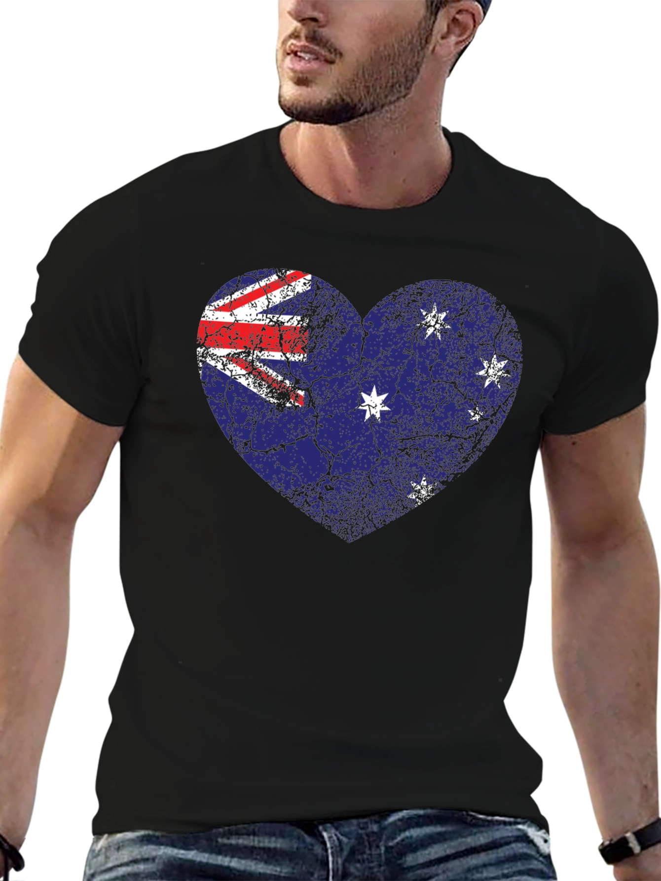 Australia Flag Heart T-Shirt