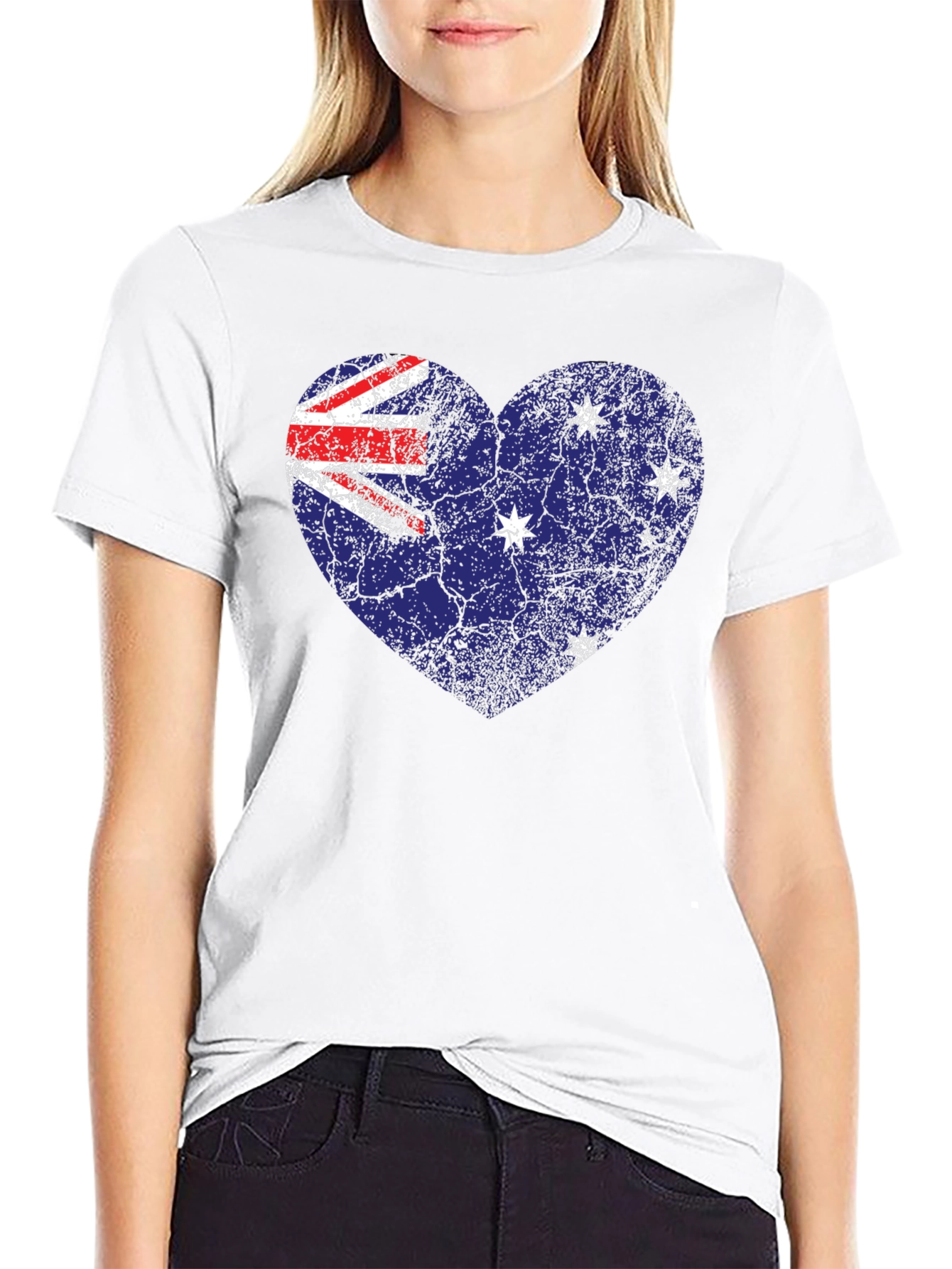 Australia Flag Heart T-Shirt