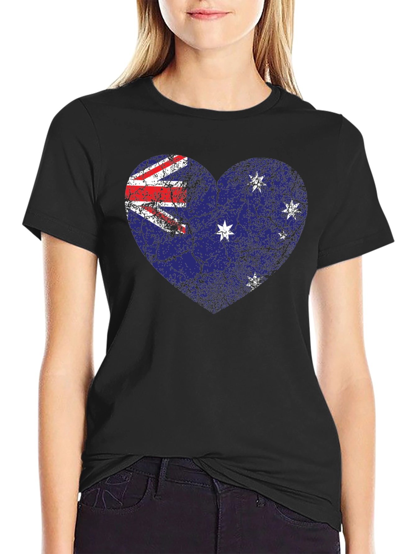 Australia Flag Heart T-Shirt