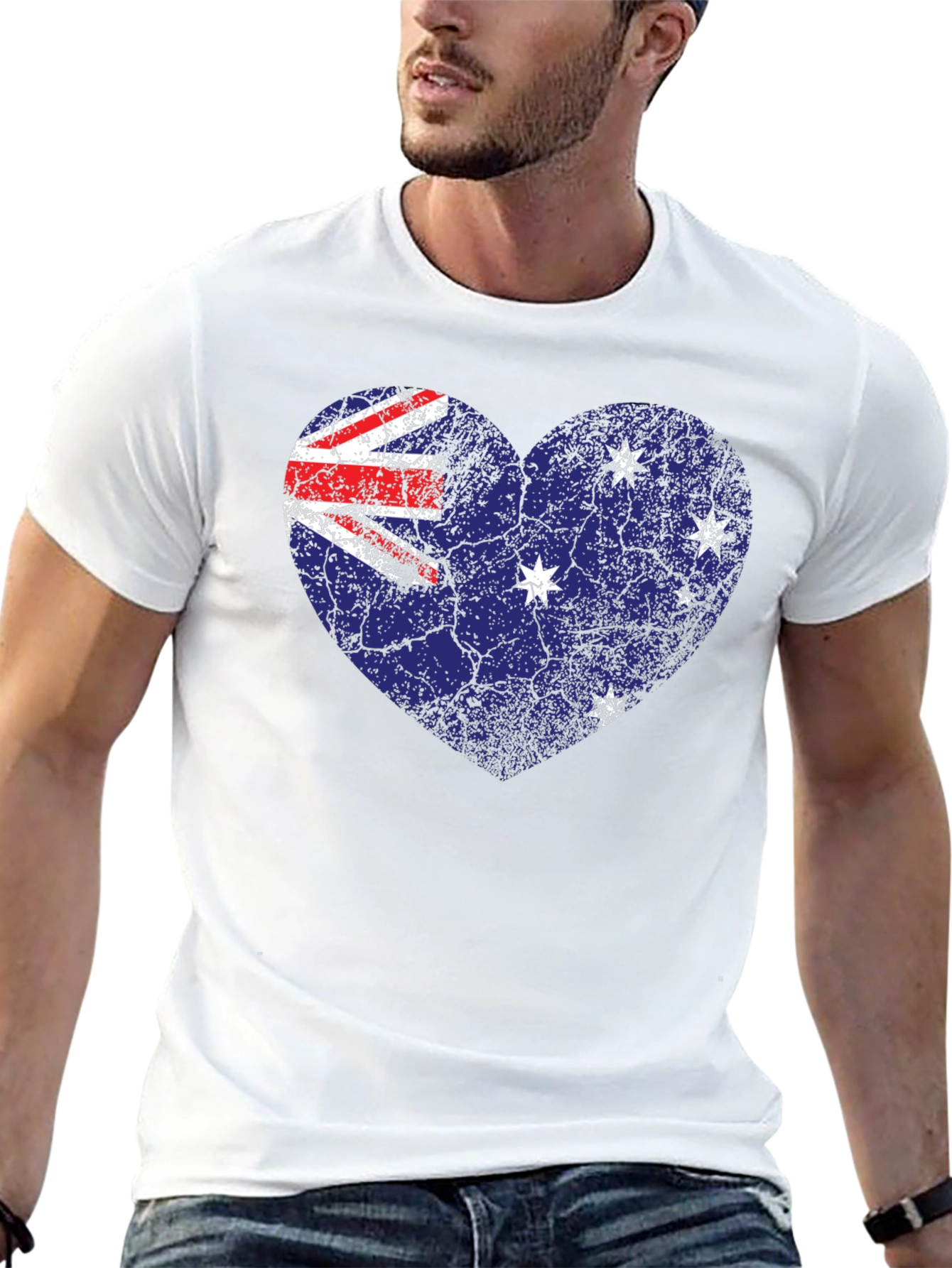 Australia Flag Heart T-Shirt