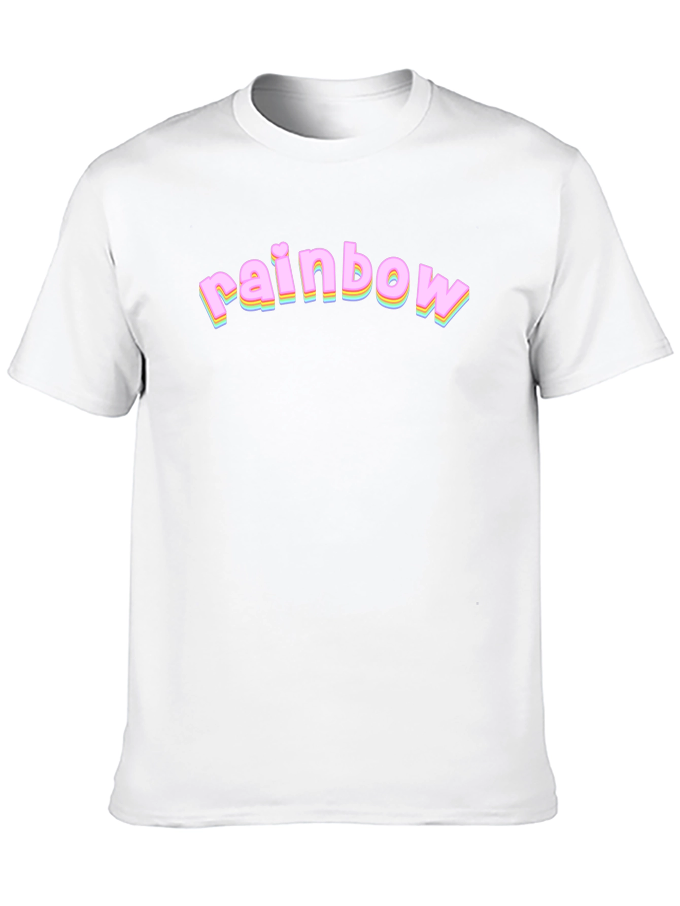Rainbow Graphic Black T-Shirt