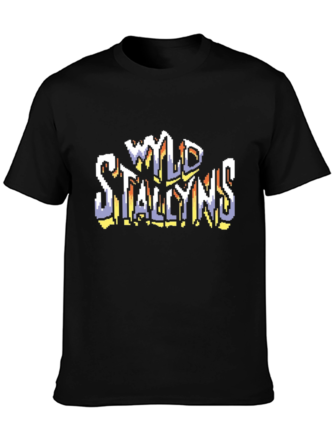 Wild Stallions Graphic Black T-Shirt