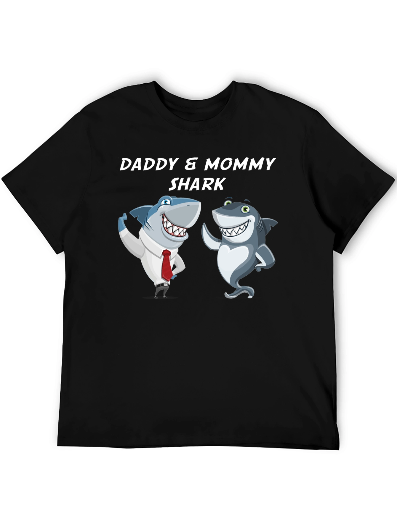 Daddy & Mommy Shark T-Shirt - Cute Family Tee